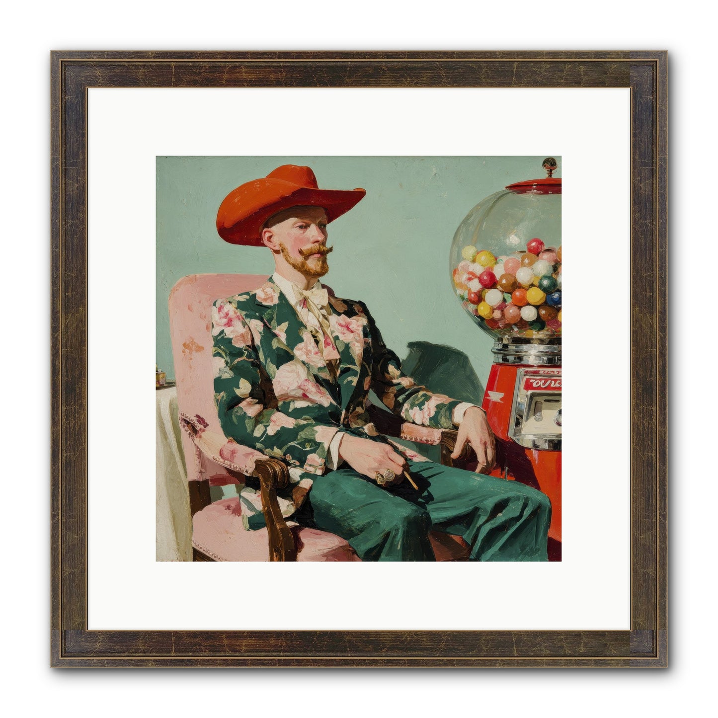 The Ballroom Without Music Framed Print - Slimwoods Black/Gold 12x12