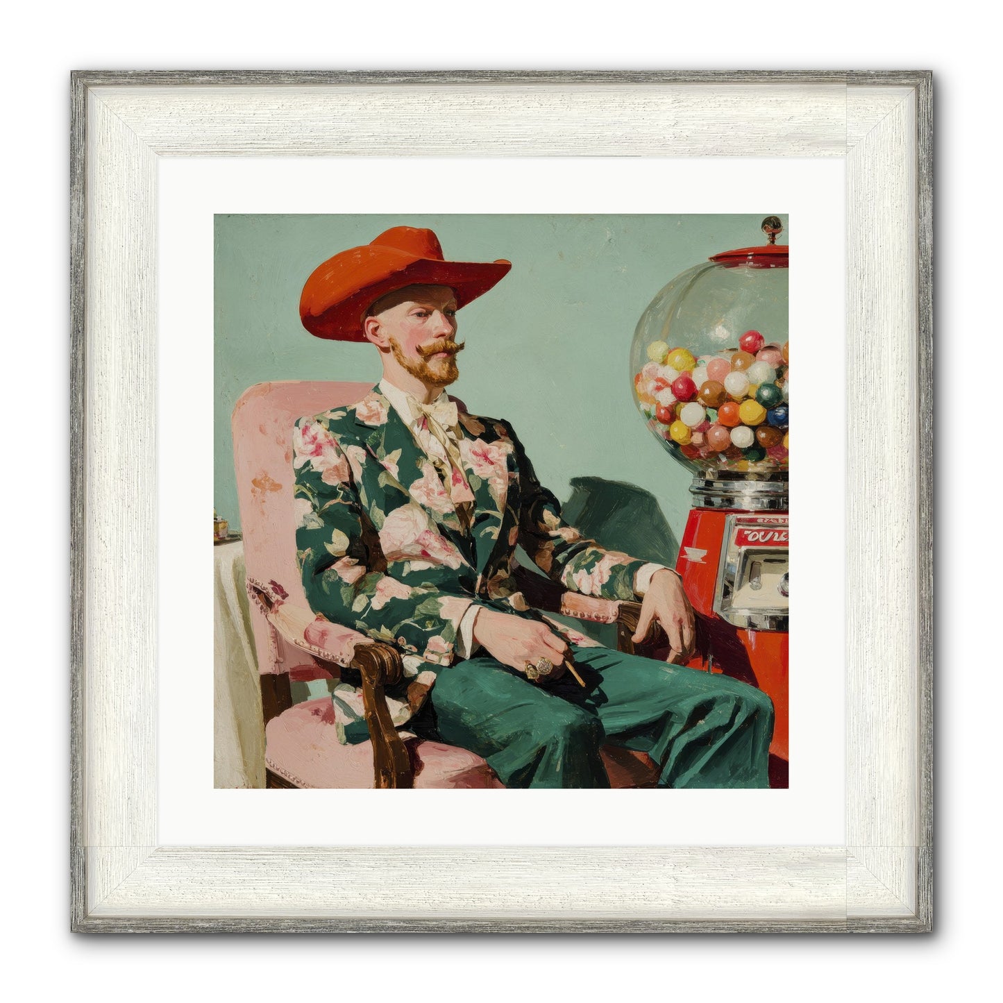 The Ballroom Without Music Framed Print - Driftwood White 20x20