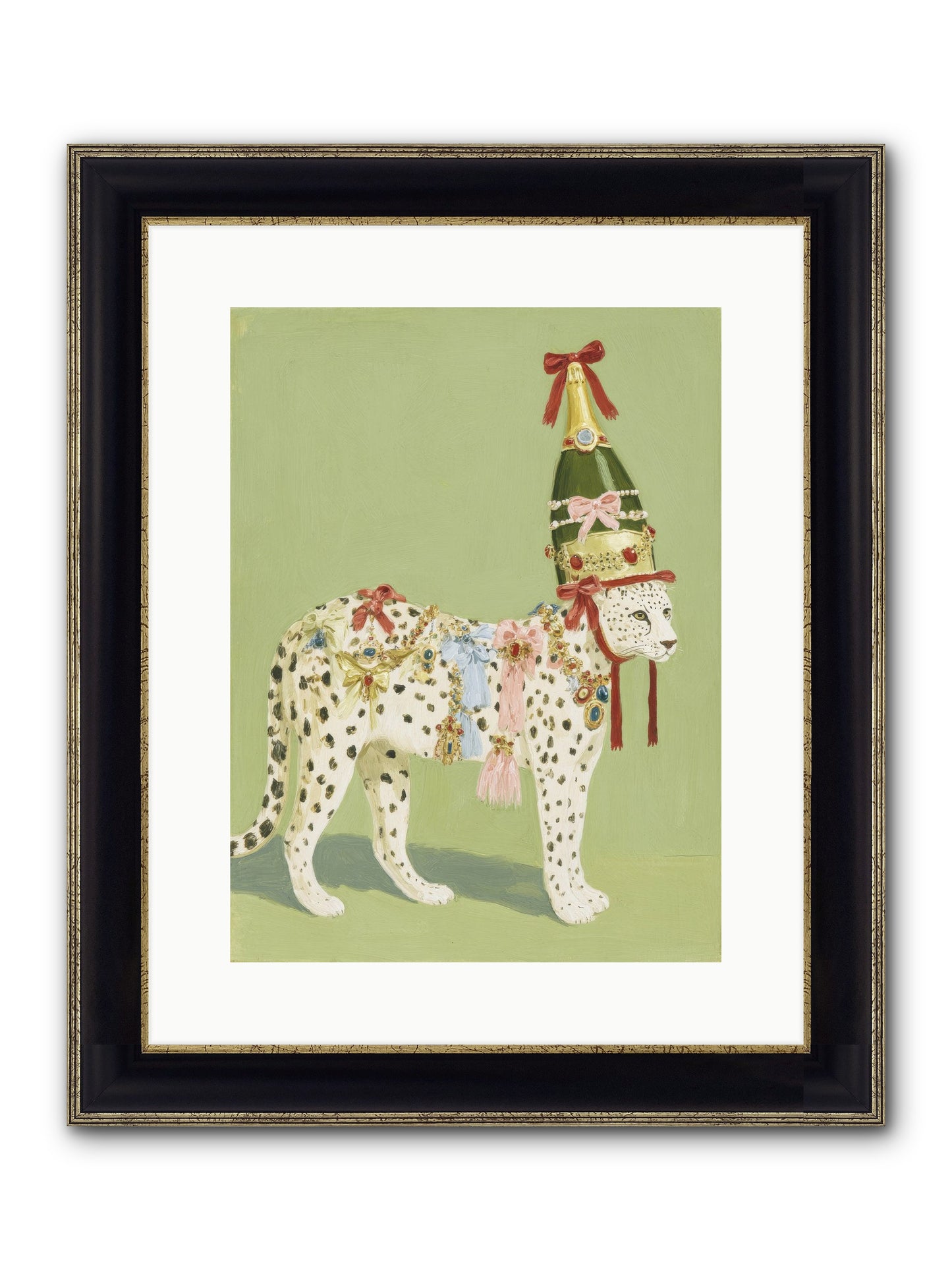 The Beguiling Invitation Framed Print - Black & Gold 12x16