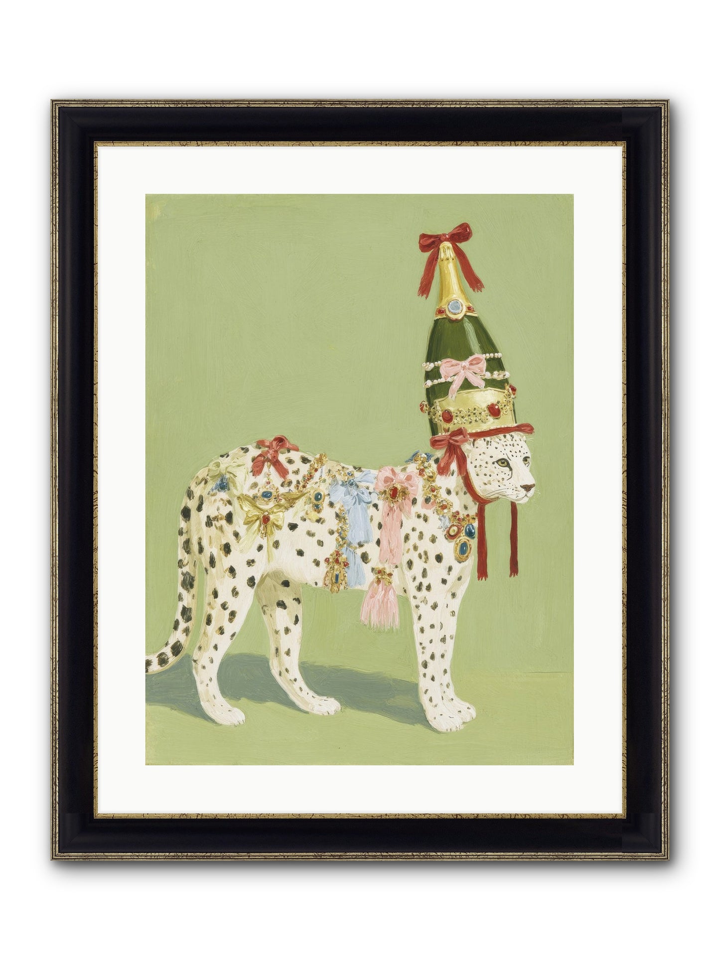 The Beguiling Invitation Framed Print - Black & Gold 18x24