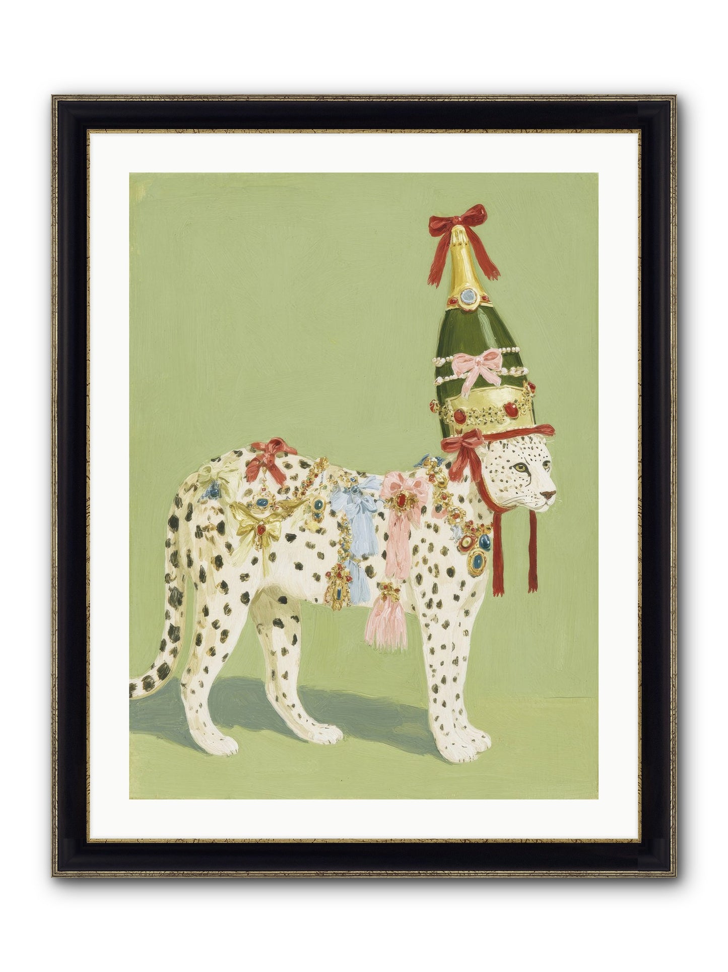The Beguiling Invitation Framed Print - Black & Gold 24x32
