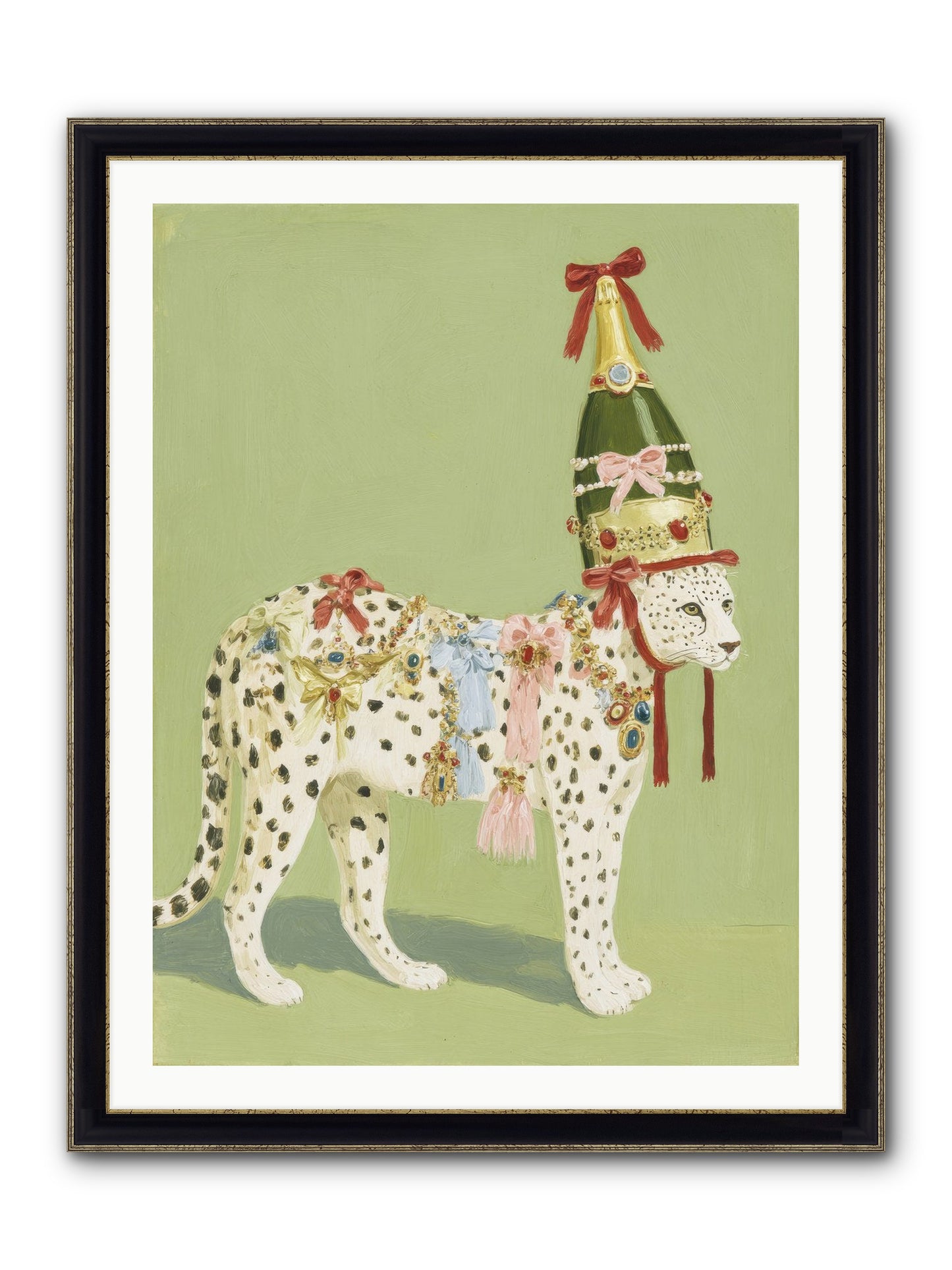The Beguiling Invitation Framed Print - Black & Gold 30x40