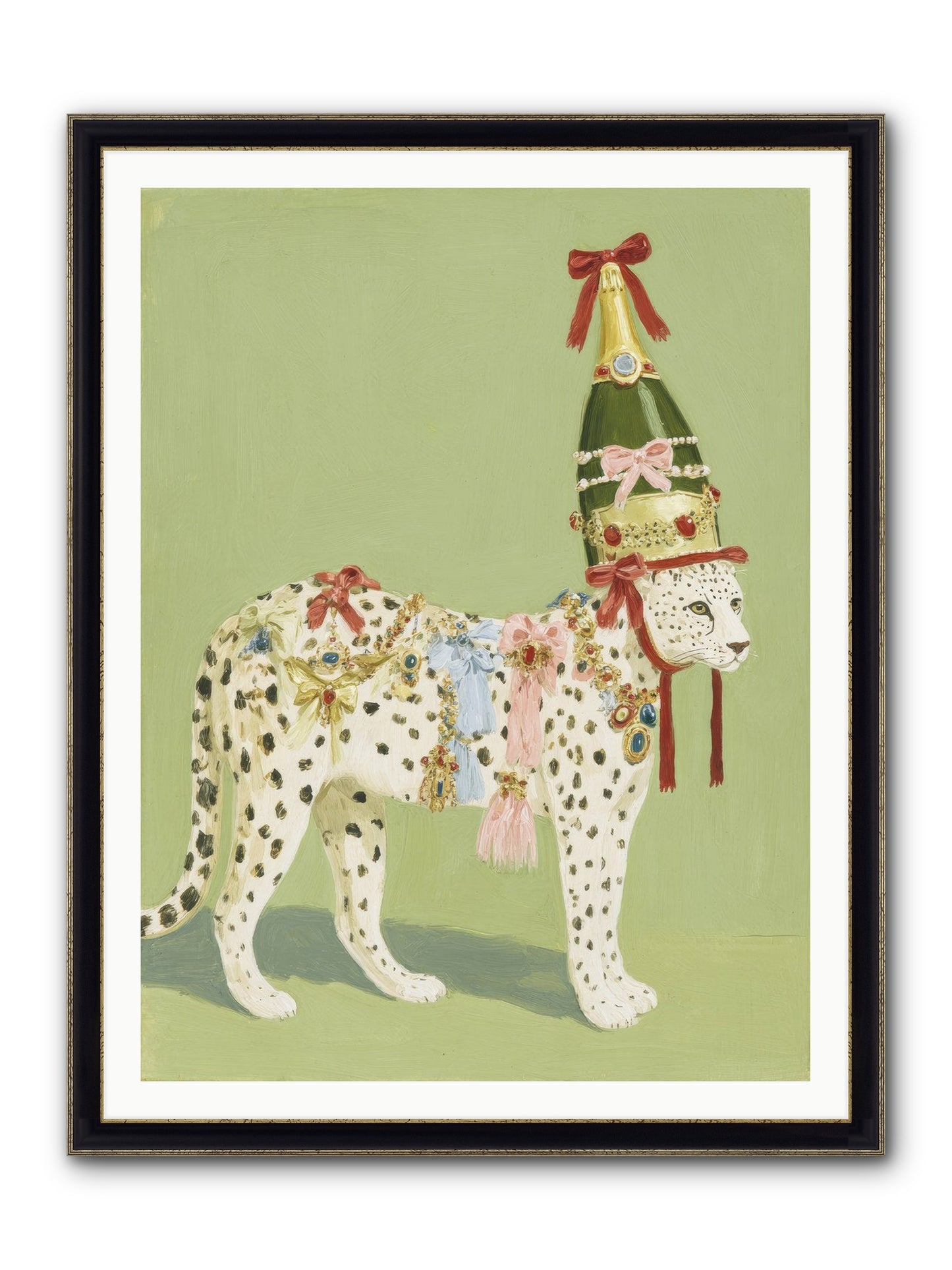 The Beguiling Invitation Framed Print - Black & Gold 36x48