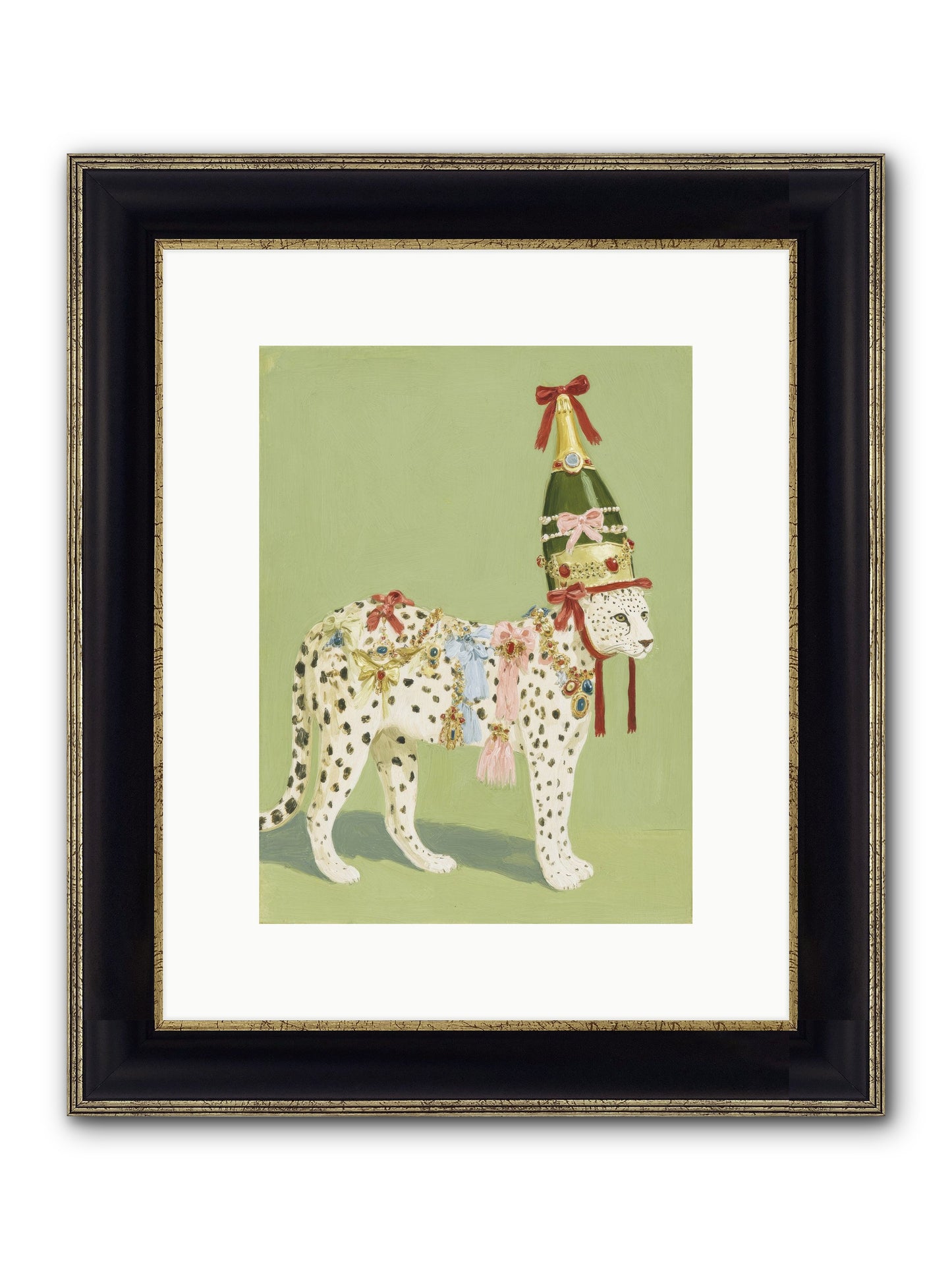 The Beguiling Invitation Framed Print - Black & Gold 9x12