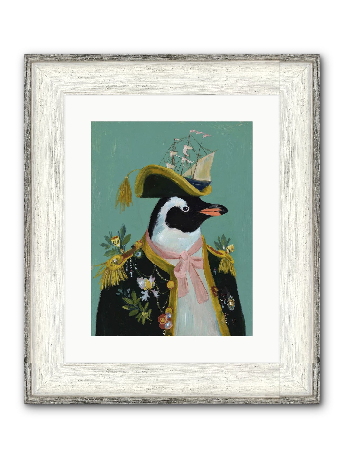 The Beguiling Promenade Framed Print - Driftwood White 12x16
