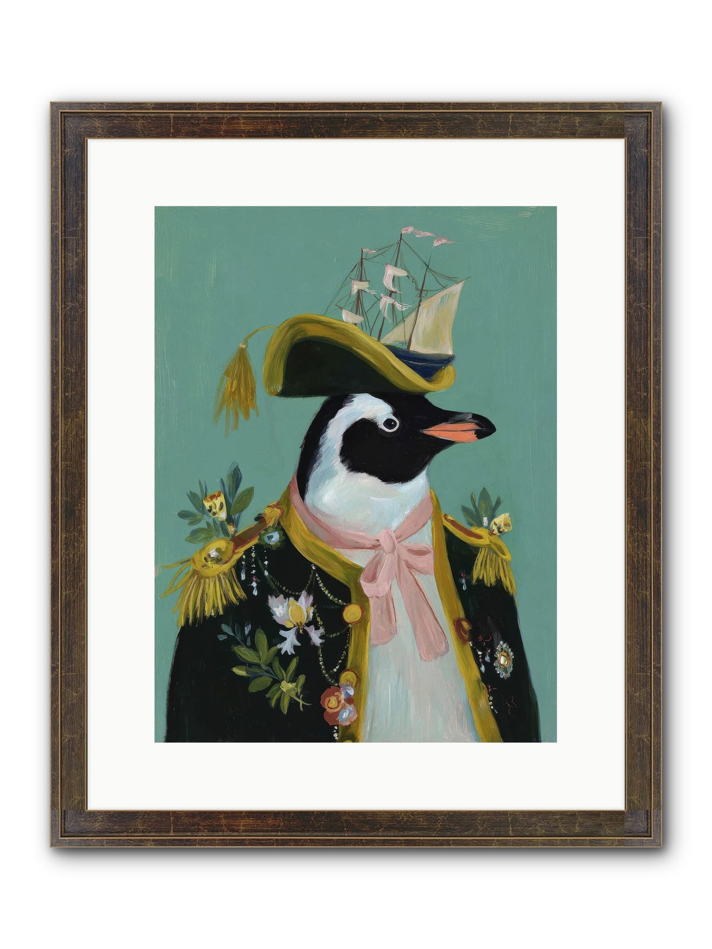 The Beguiling Promenade Framed Print - Slimwoods Black/Gold 12x16