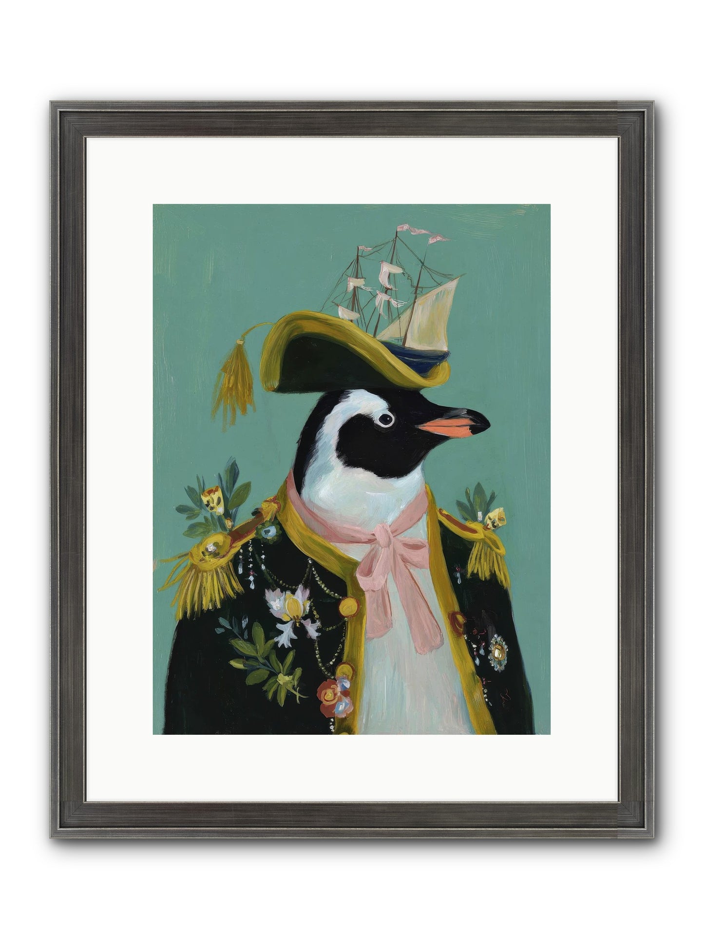The Beguiling Promenade Framed Print - Slimwoods Black/Silver 12x16