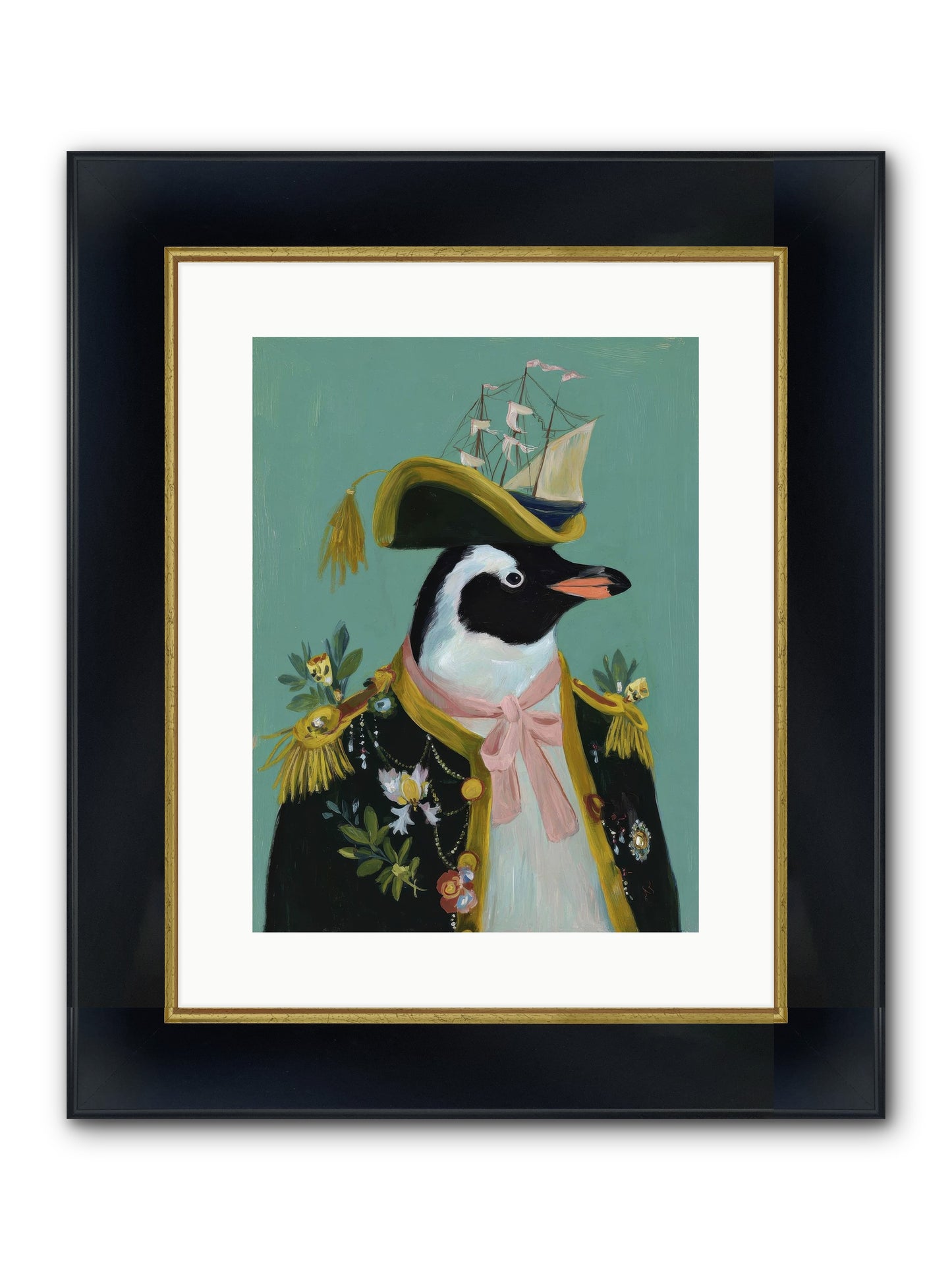 The Beguiling Promenade Framed Print - Wide Black w/Gold 12x16