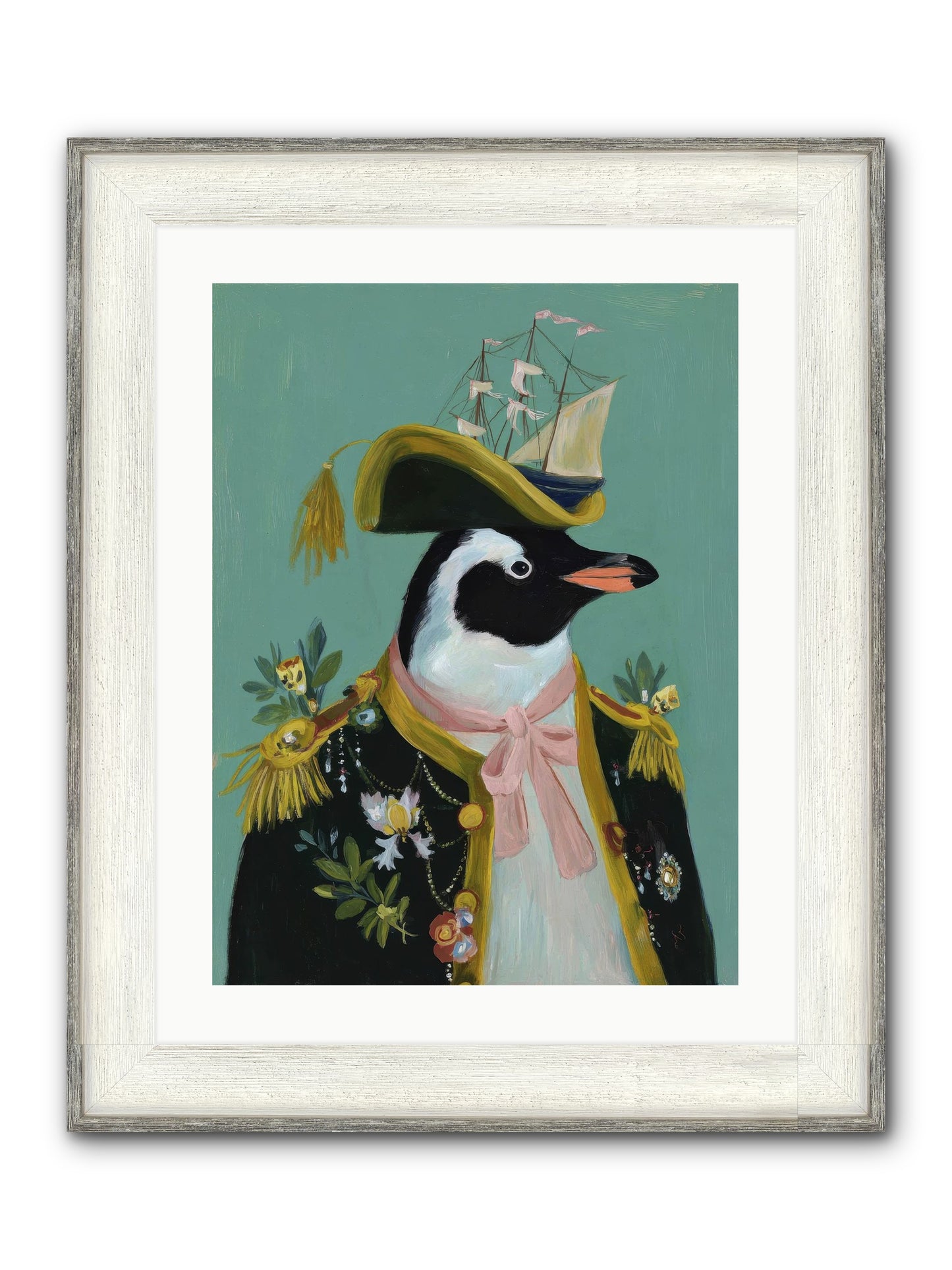 The Beguiling Promenade Framed Print - Driftwood White 18x24