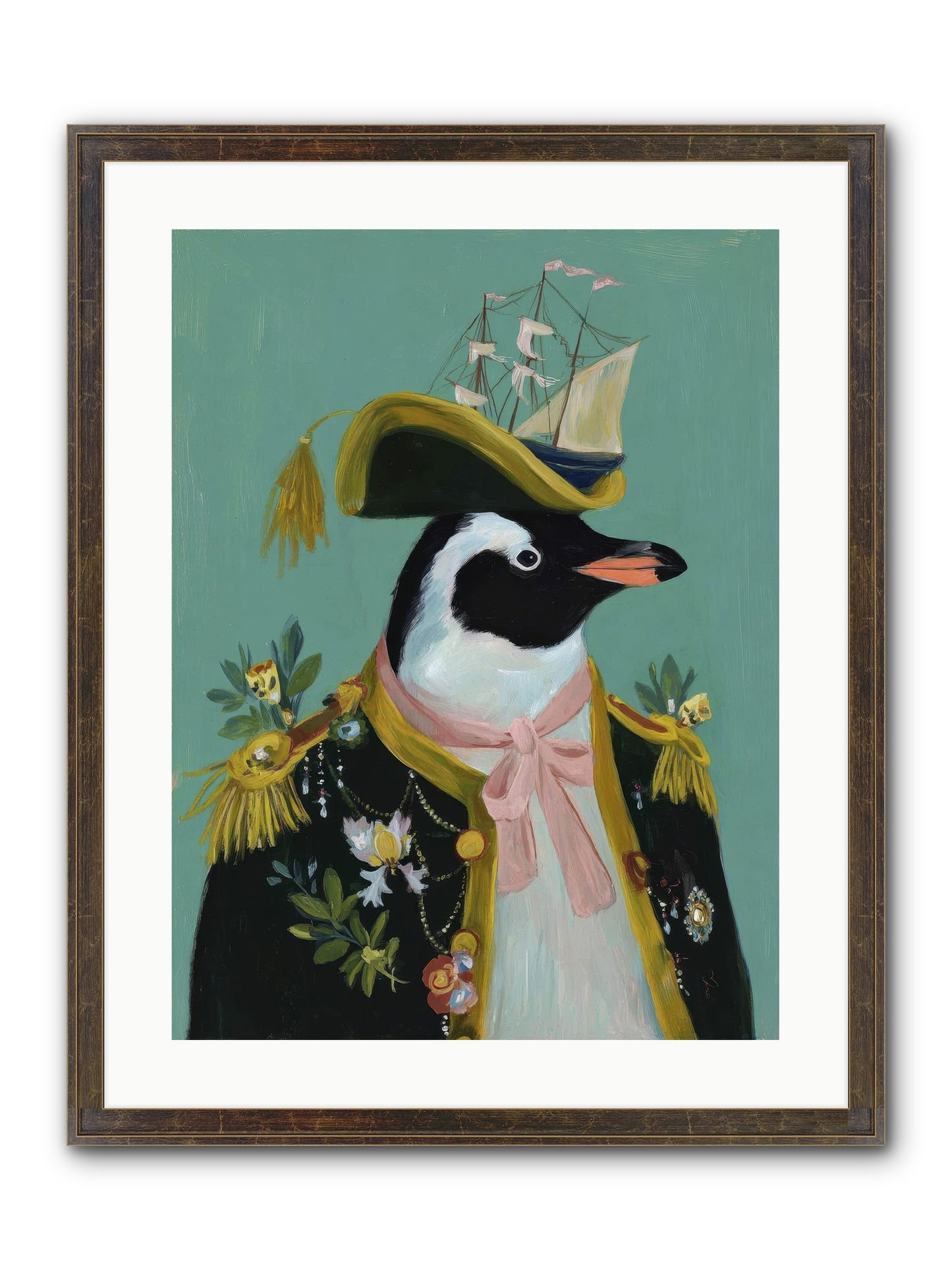 The Beguiling Promenade Framed Print - Slimwoods Black/Gold 18x24