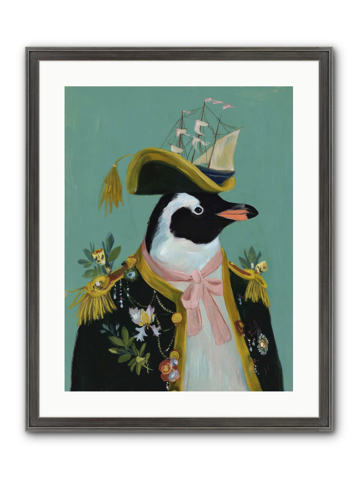 The Beguiling Promenade Framed Print - Slimwoods Black/Silver 18x24