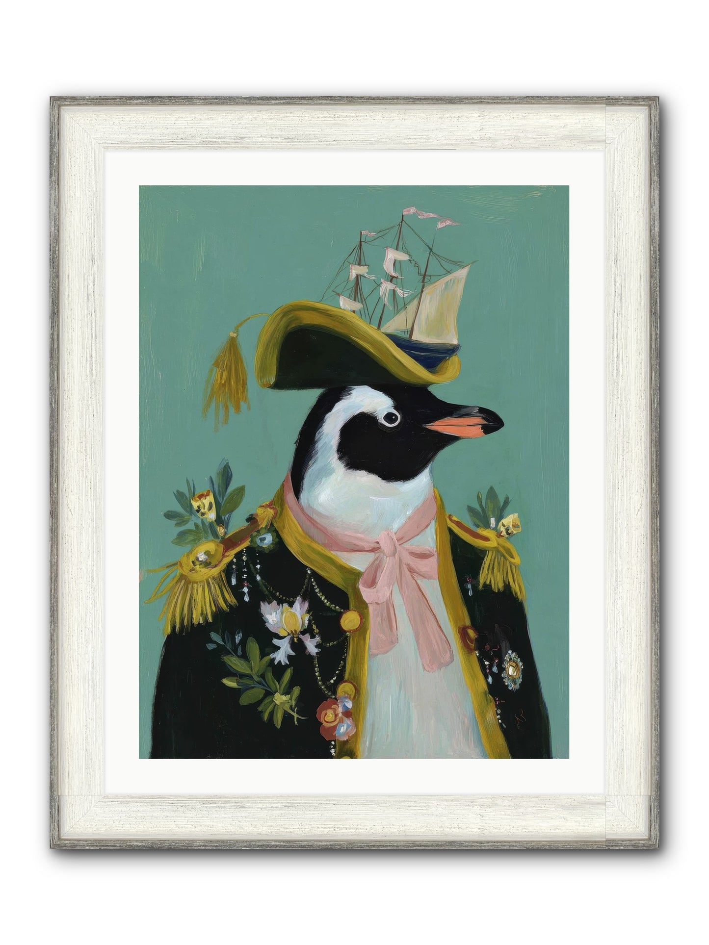 The Beguiling Promenade Framed Print - Driftwood White 24x32