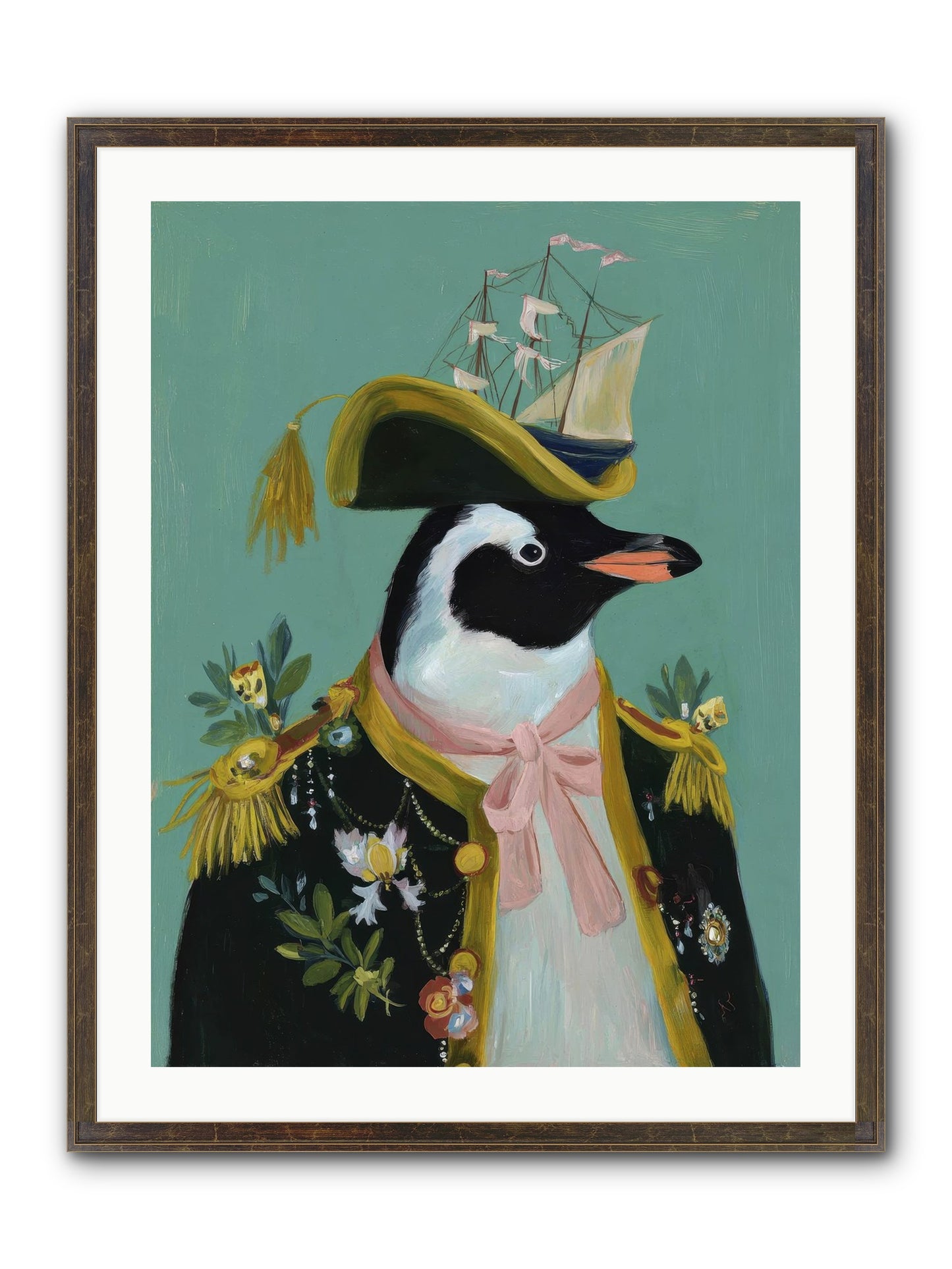 The Beguiling Promenade Framed Print - Slimwoods Black/Gold 24x32