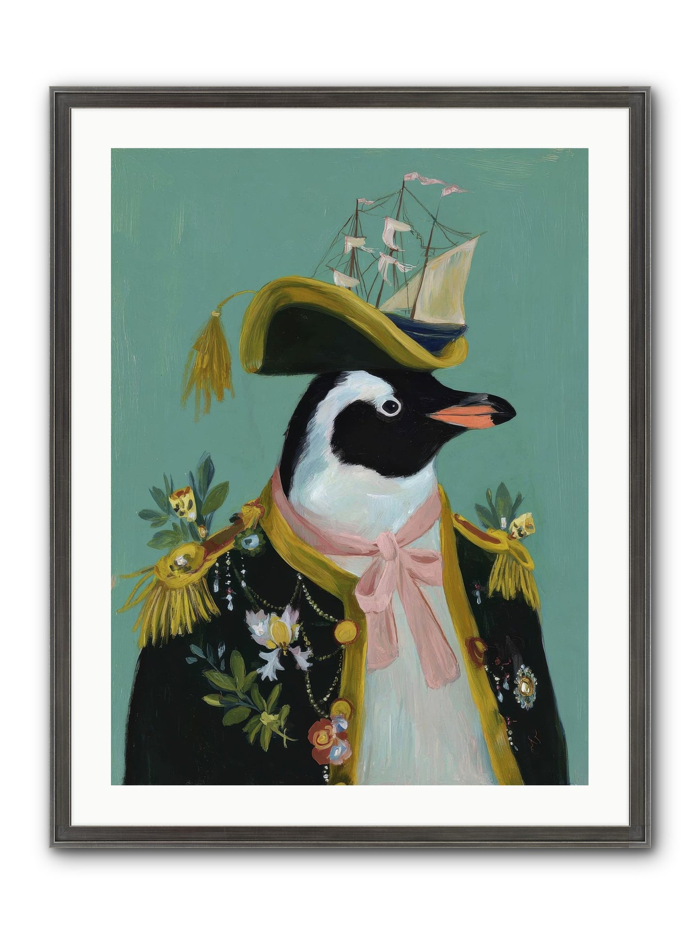 The Beguiling Promenade Framed Print - Slimwoods Black/Silver 24x32
