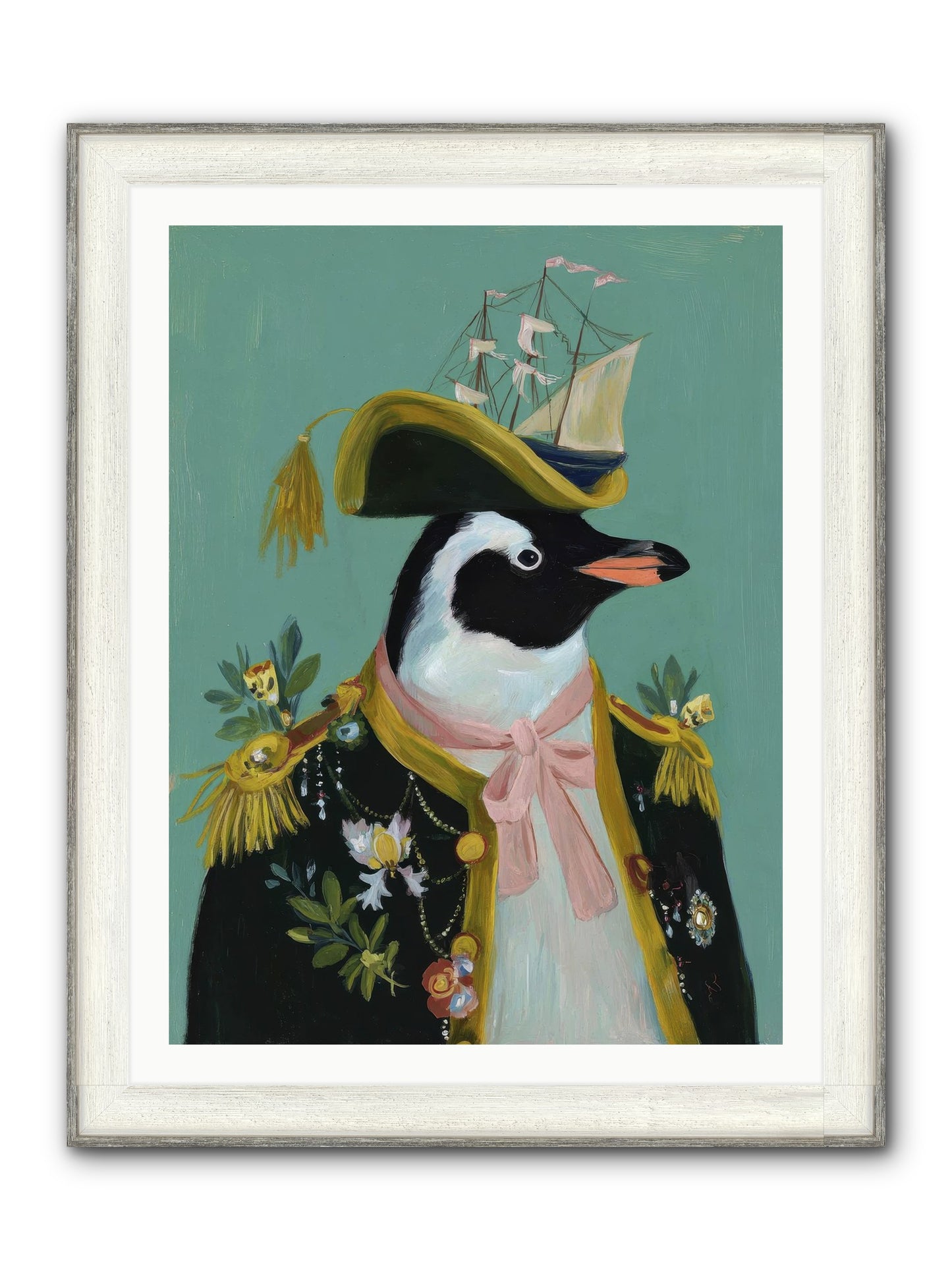 The Beguiling Promenade Framed Print - Driftwood White 30x40