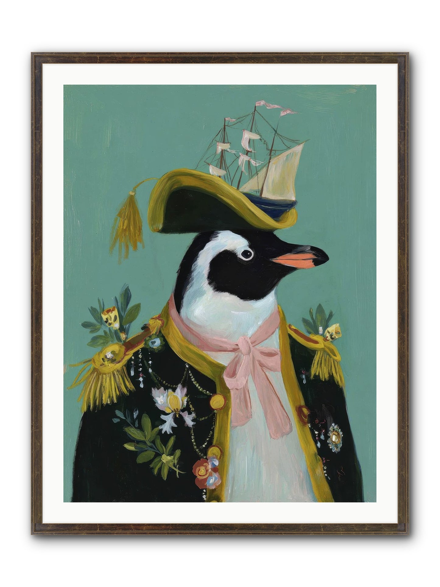 The Beguiling Promenade Framed Print - Slimwoods Black/Gold 30x40