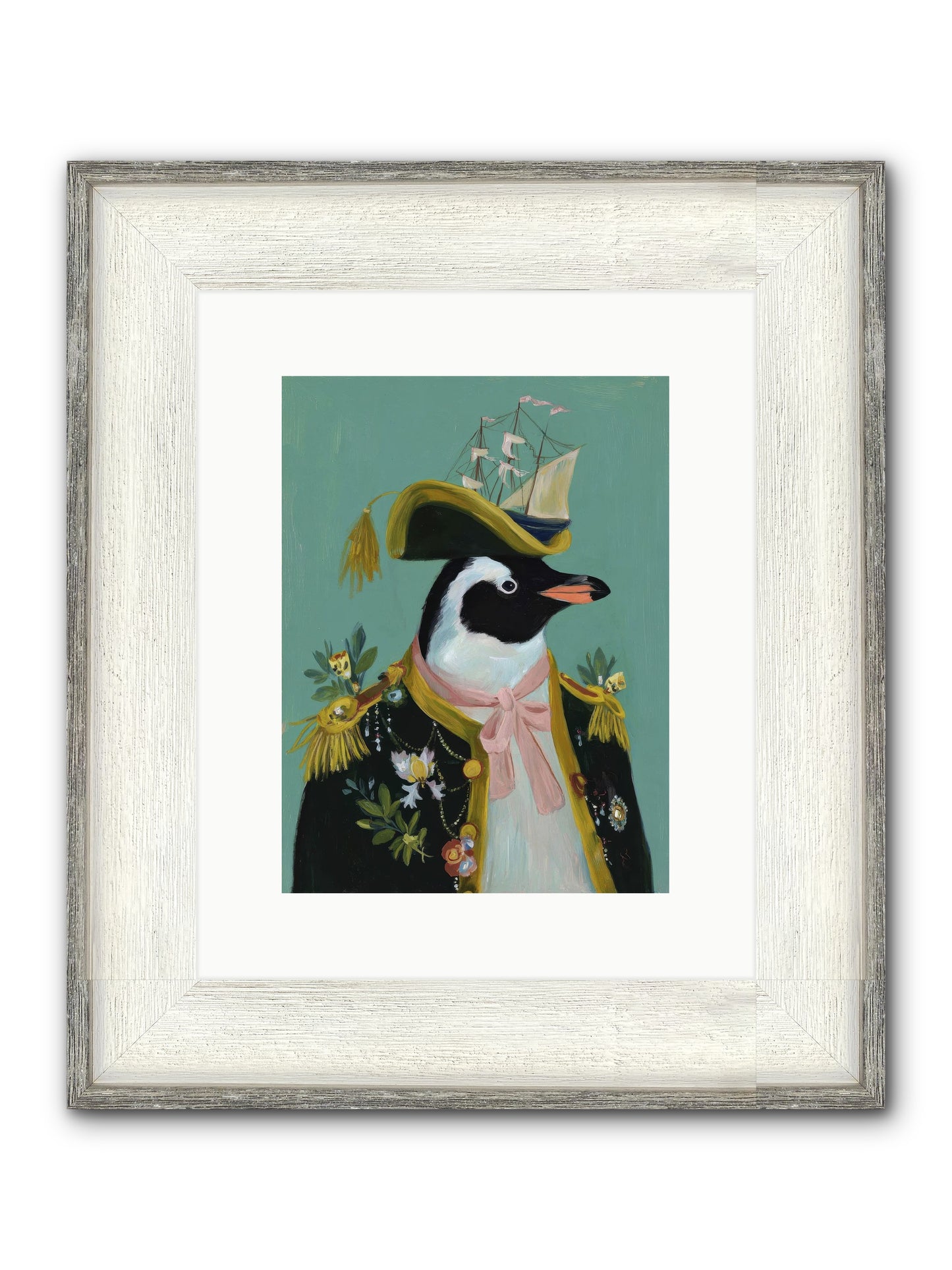 The Beguiling Promenade Framed Print - Driftwood White 9x12