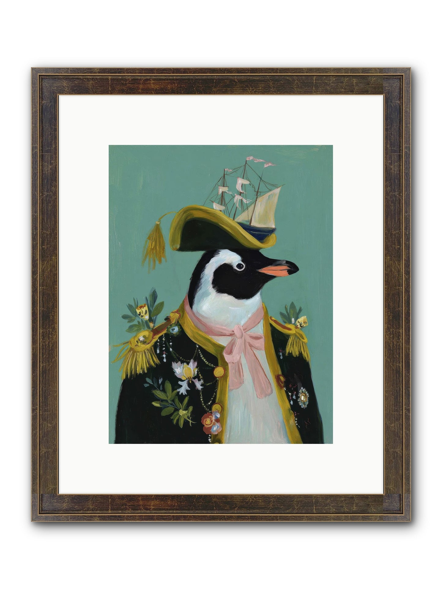 The Beguiling Promenade Framed Print - Slimwoods Black/Gold 9x12
