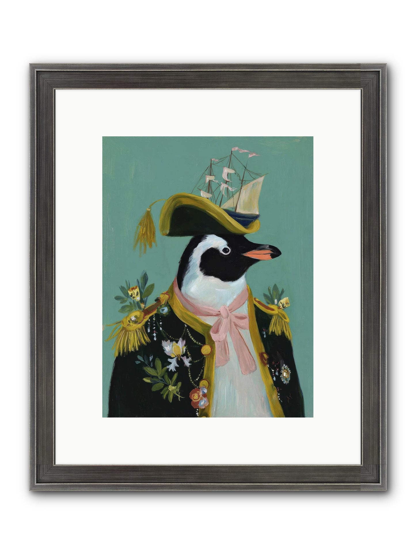 The Beguiling Promenade Framed Print - Slimwoods Black/Silver 9x12