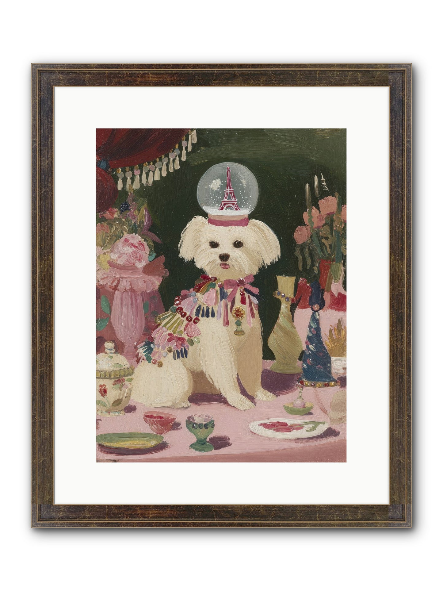 The Beguiling Tableau Framed Print - Slimwoods Black/Gold 12x16
