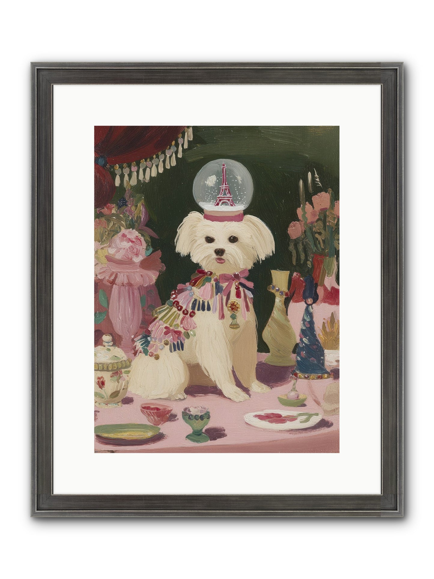 The Beguiling Tableau Framed Print - Slimwoods Black/Silver 12x16