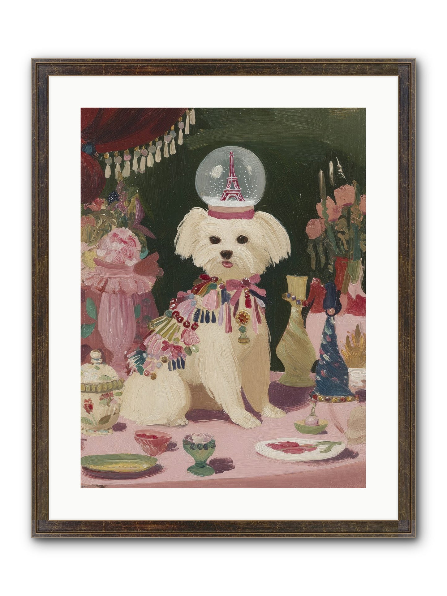 The Beguiling Tableau Framed Print - Slimwoods Black/Gold 18x24