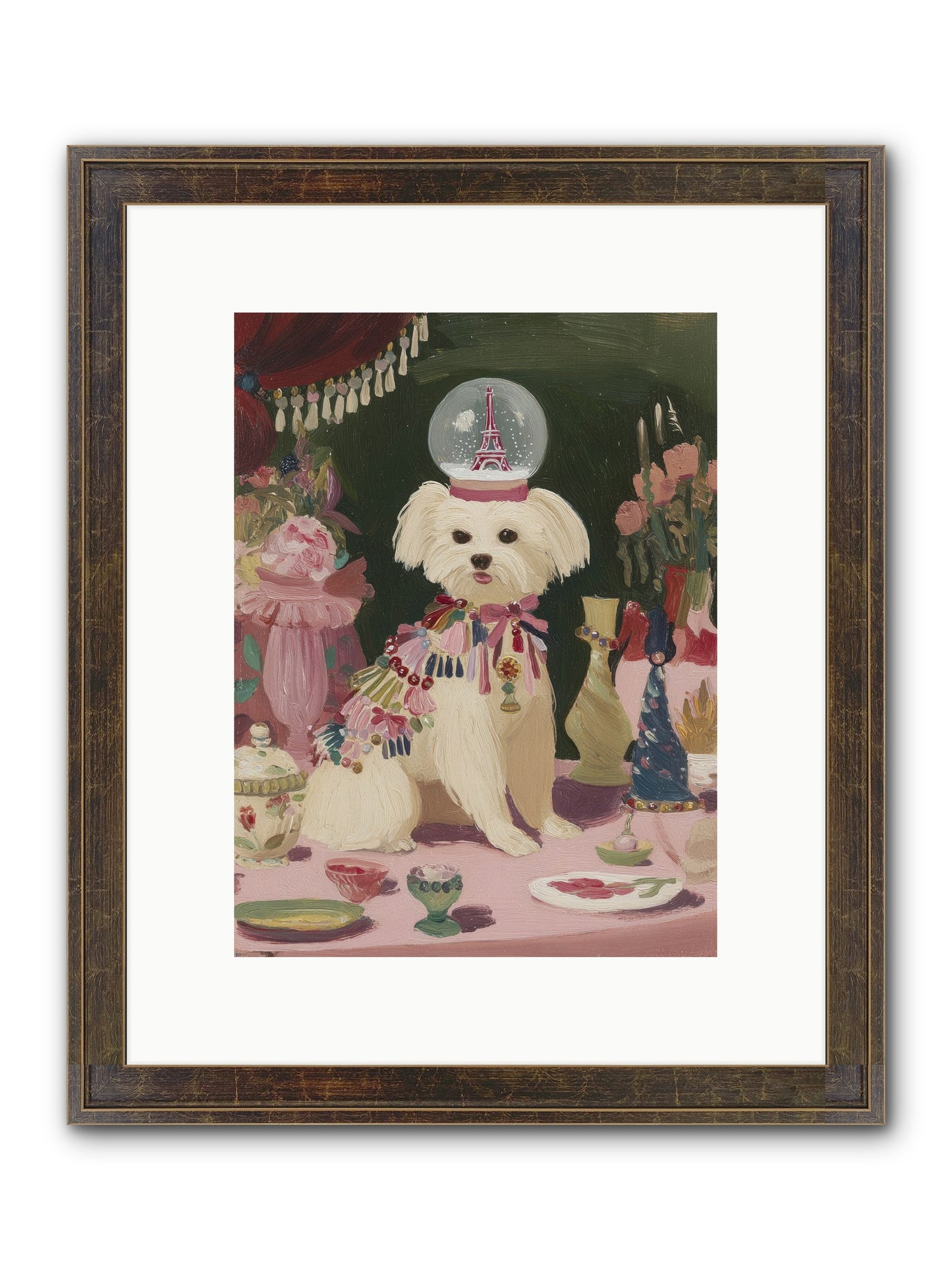 The Beguiling Tableau Framed Print - Slimwoods Black/Gold 9x12