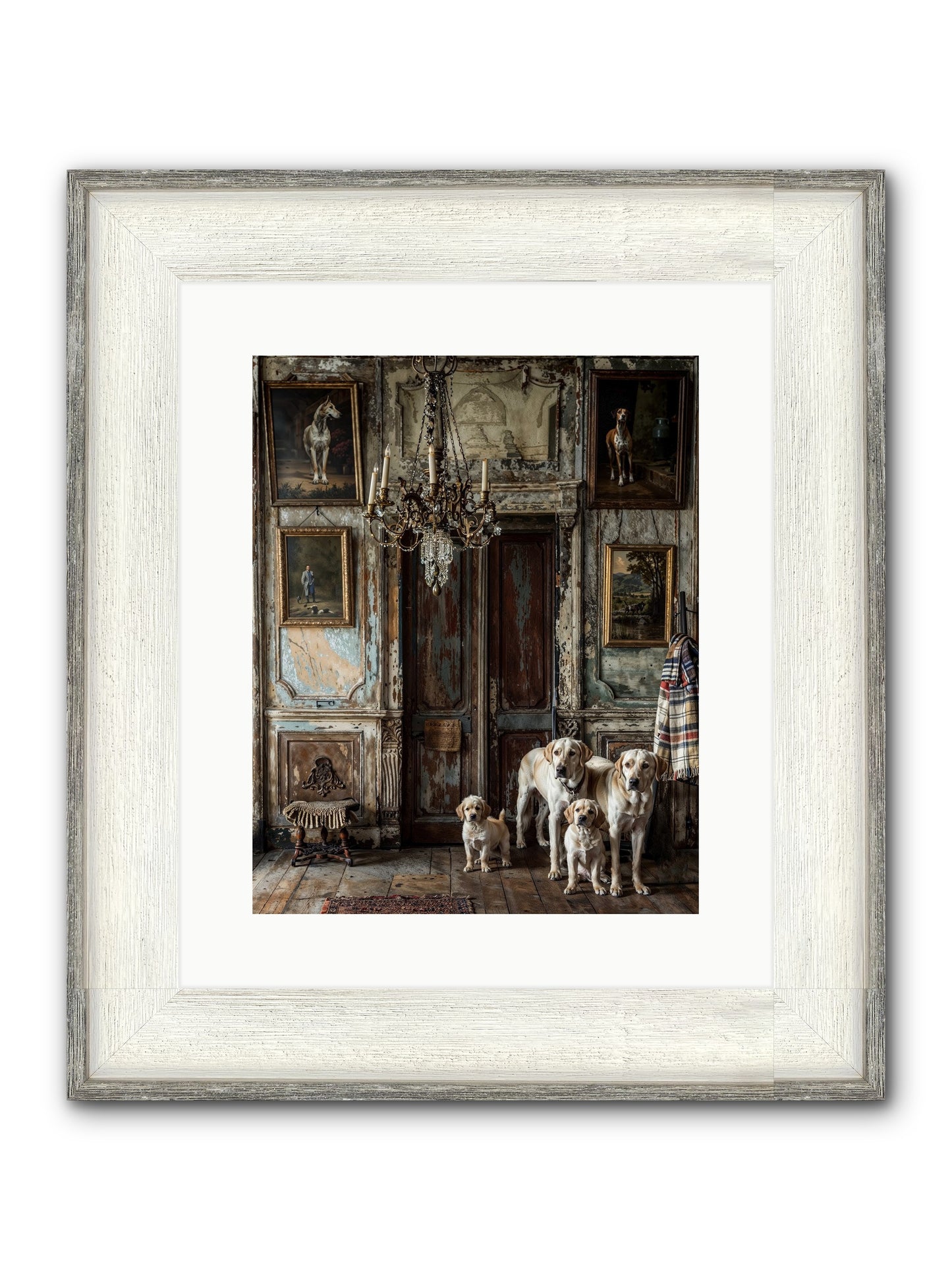 The Bespoke Leash Club Framed Print - Driftwood White 12x15