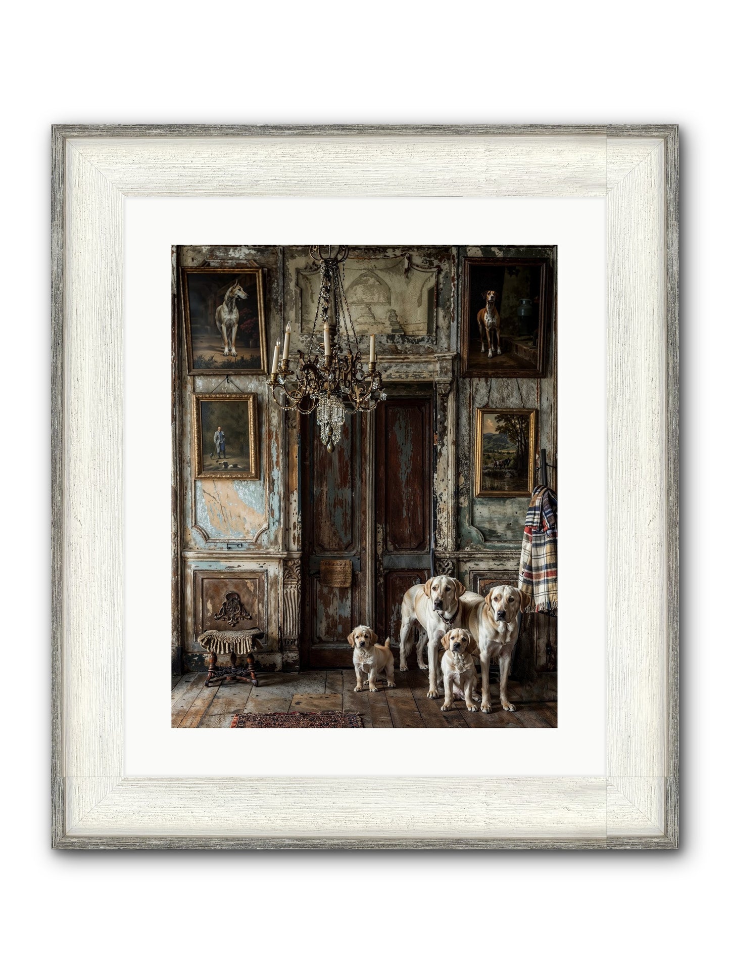 The Bespoke Leash Club Framed Print - Driftwood White 16x20
