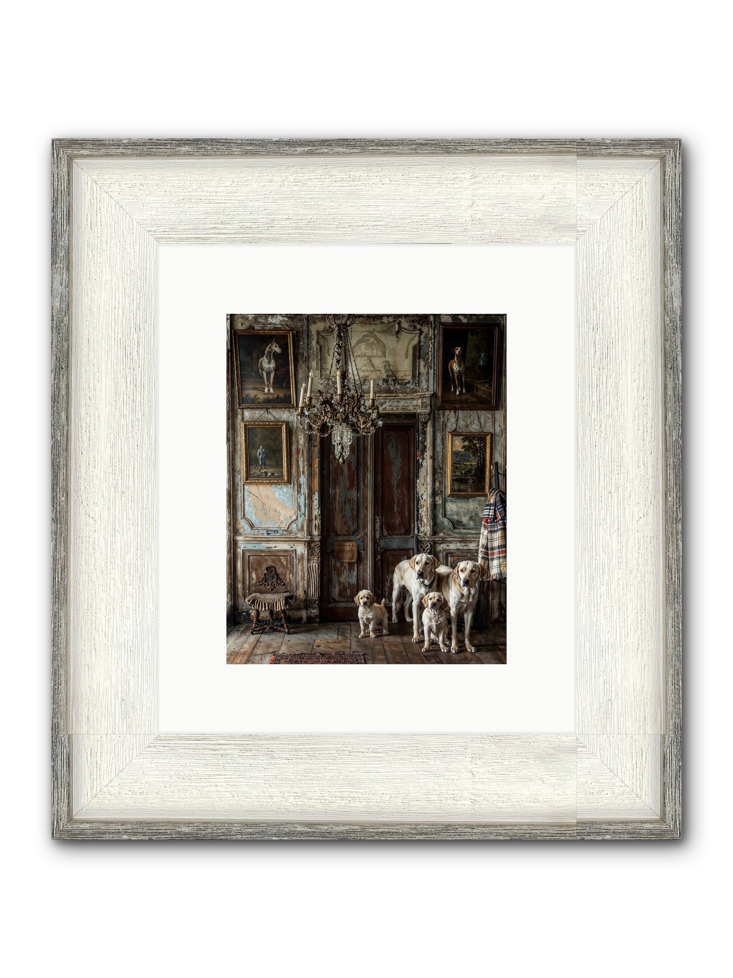 The Bespoke Leash Club Framed Print - Driftwood White 8x10