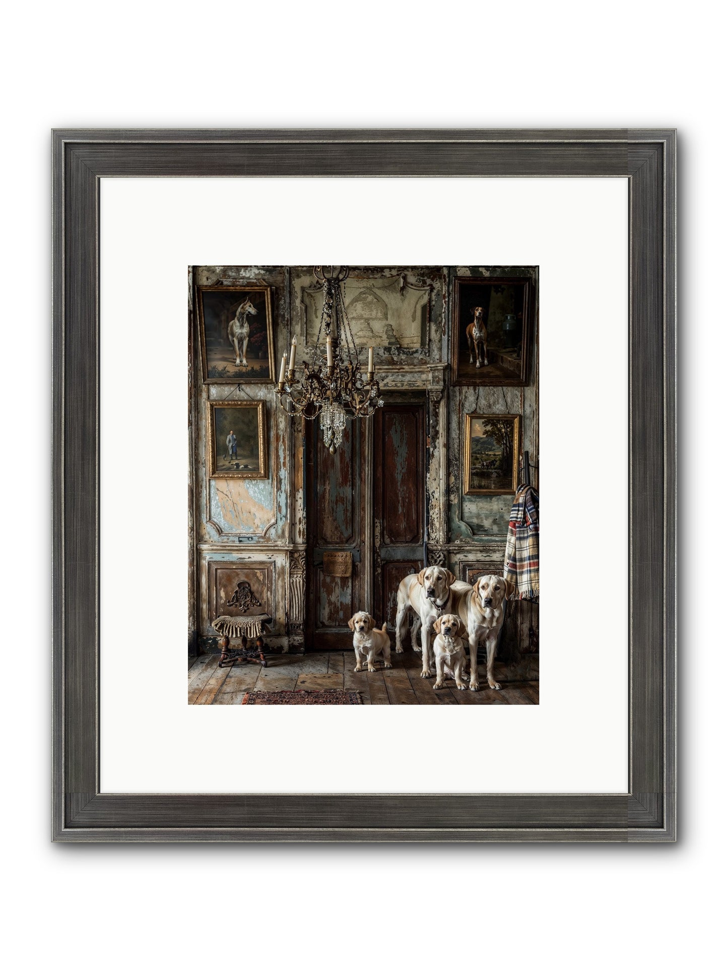 The Bespoke Leash Club Framed Print - Slimwoods Black/Silver 8x10