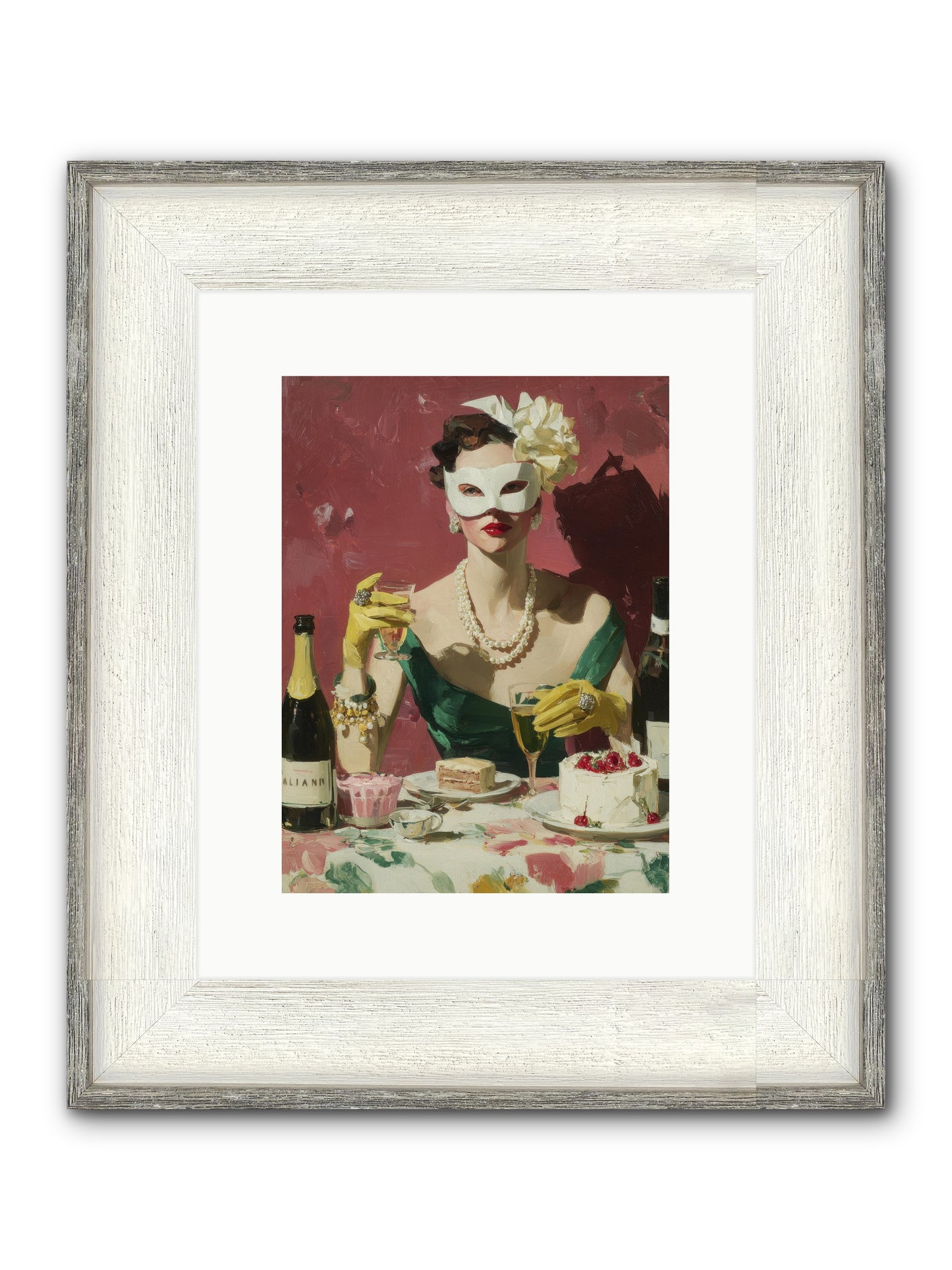 The Biscuit & Valentine Club Framed Print - Driftwood White 9x12