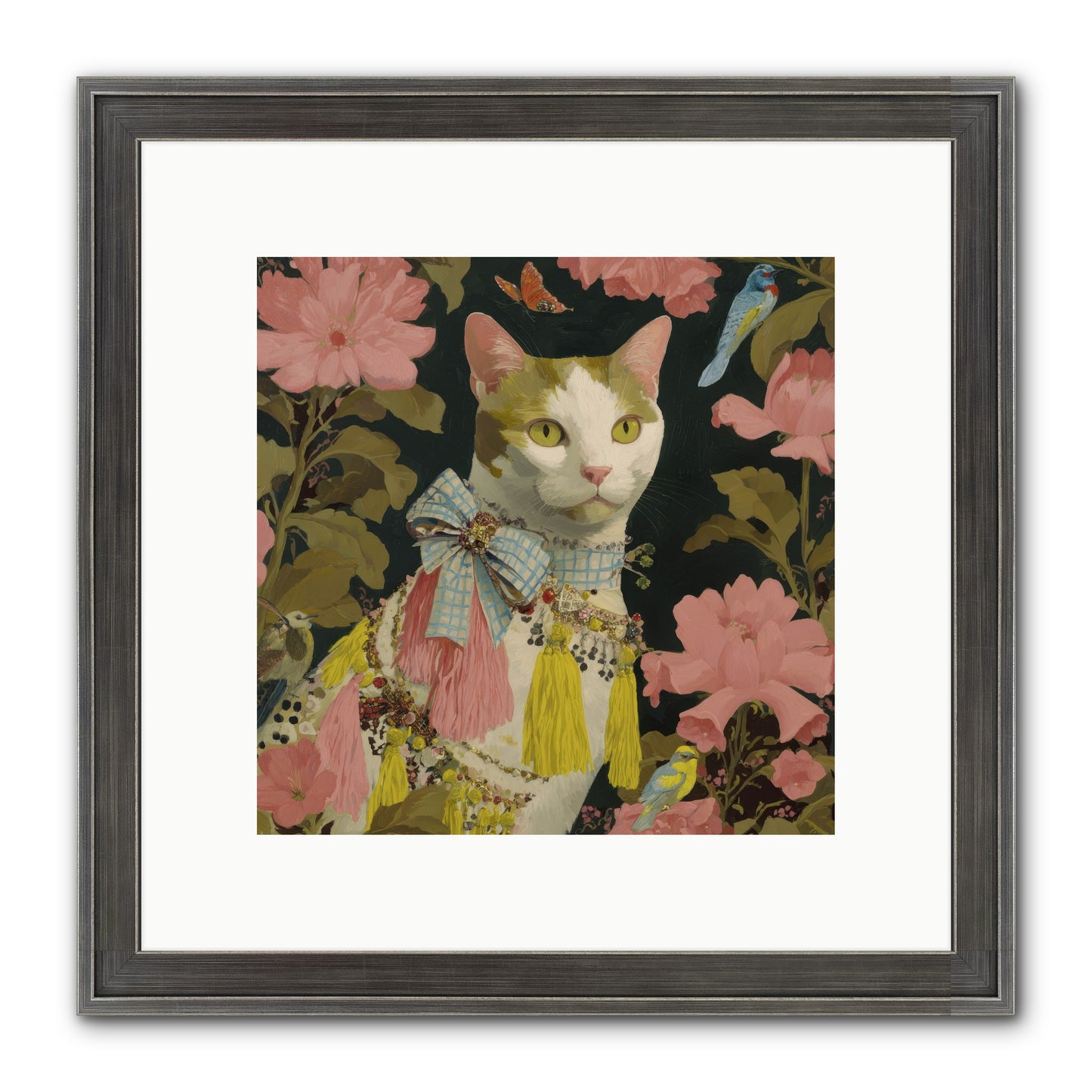 The Blackwood Belle Framed Print - Slimwoods Black/Silver 10x10