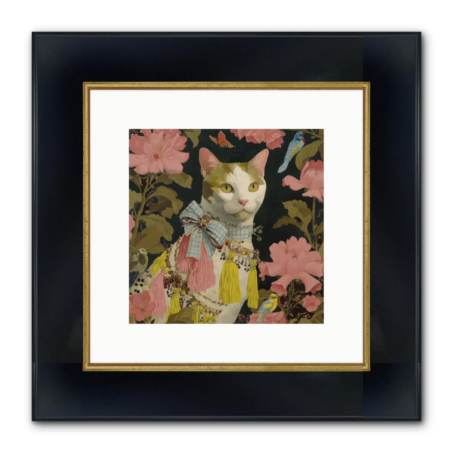The Blackwood Belle Framed Print - Wide Black w/Gold 10x10