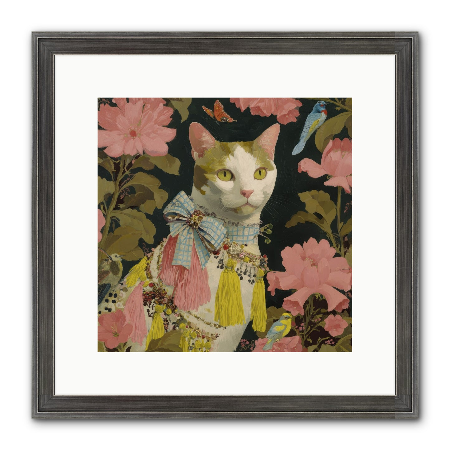 The Blackwood Belle Framed Print - Slimwoods Black/Silver 12x12