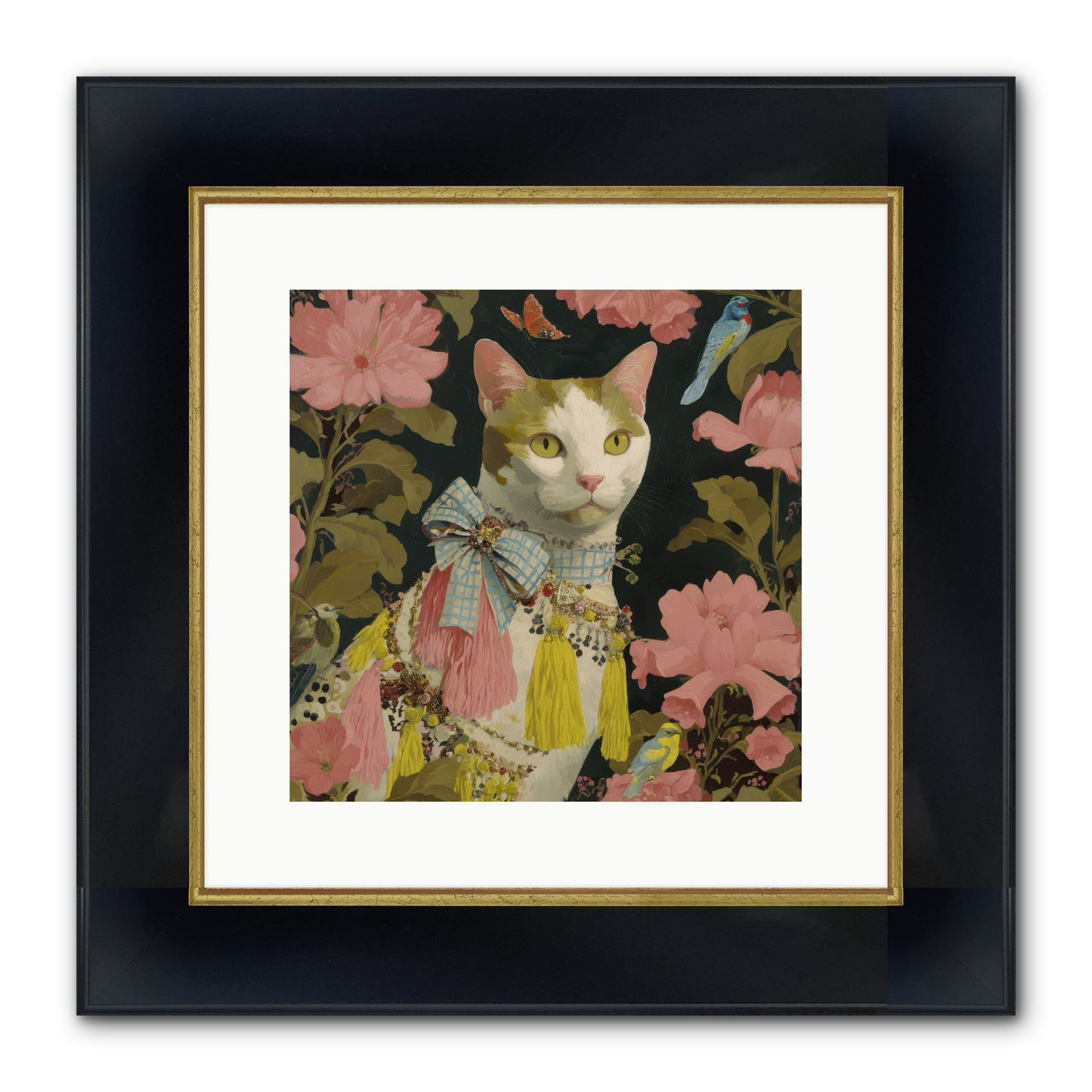 The Blackwood Belle Framed Print - Wide Black w/Gold 12x12