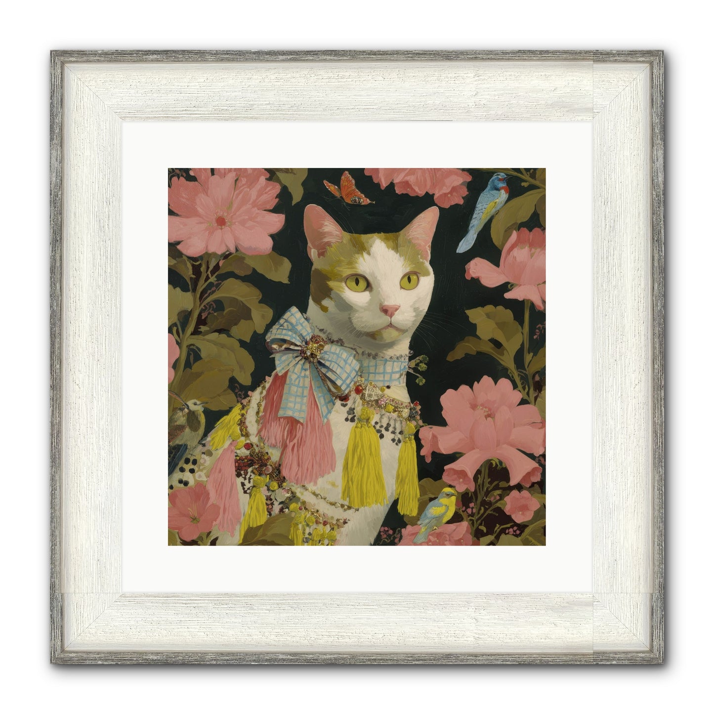 The Blackwood Belle Framed Print - Driftwood White 16x16