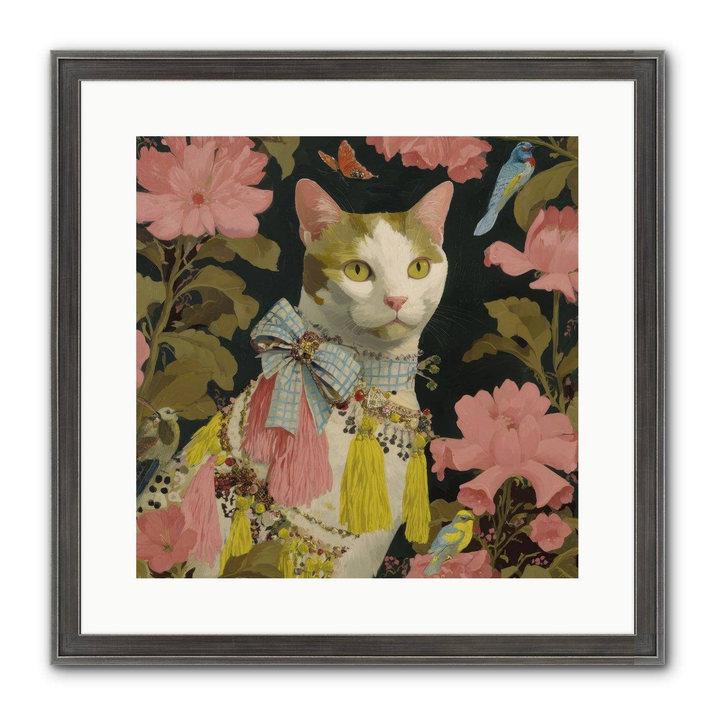 The Blackwood Belle Framed Print - Slimwoods Black/Silver 16x16