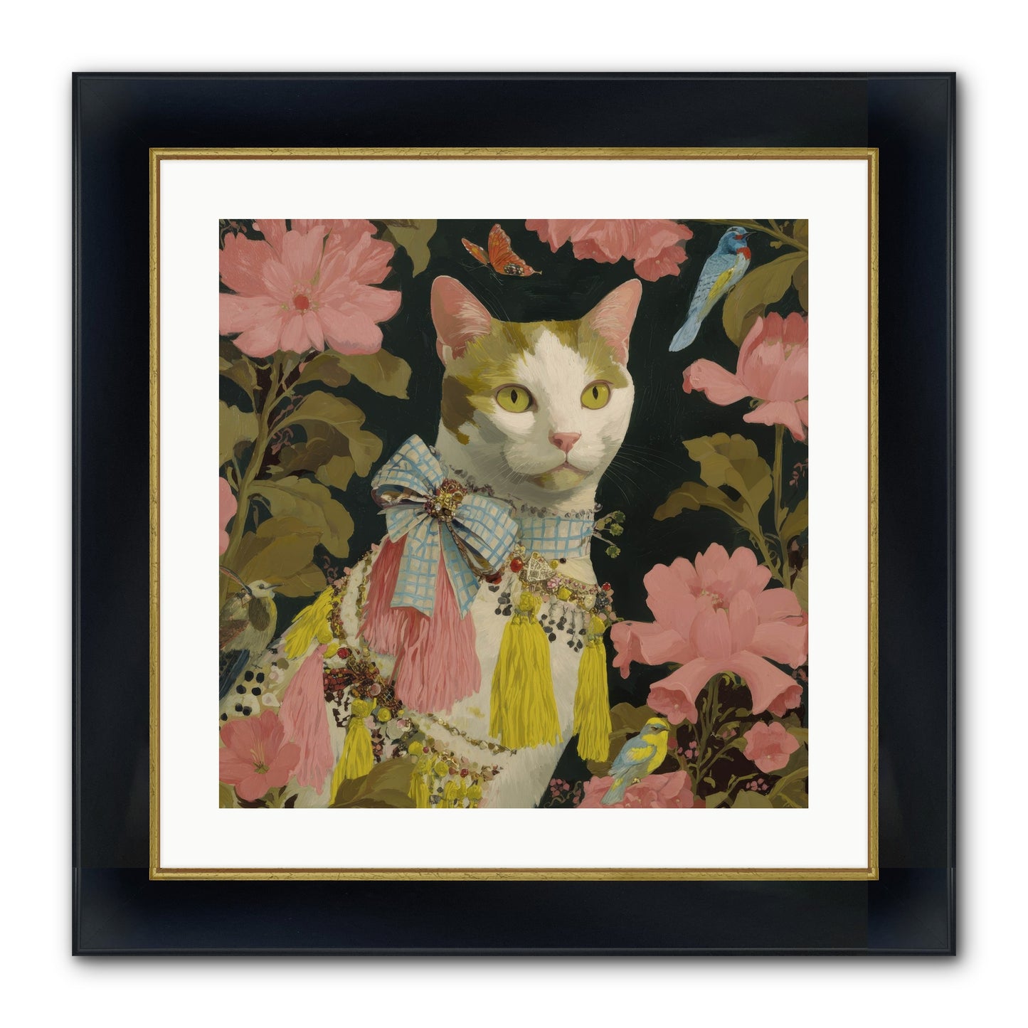 The Blackwood Belle Framed Print - Wide Black w/Gold 20x20