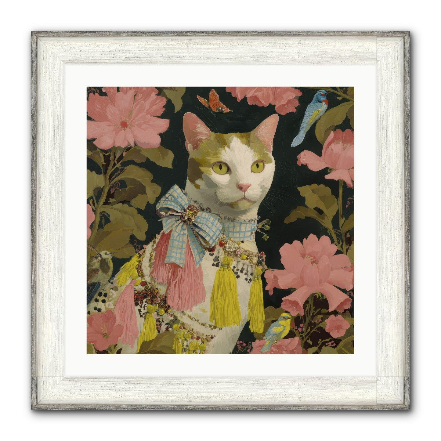 The Blackwood Belle Framed Print - Driftwood White 24x24