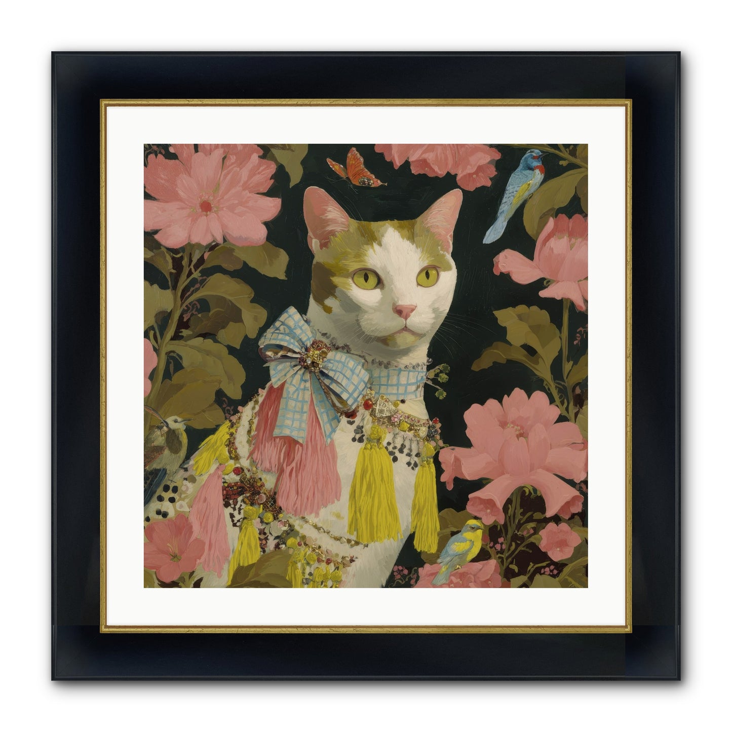 The Blackwood Belle Framed Print - Wide Black w/Gold 24x24