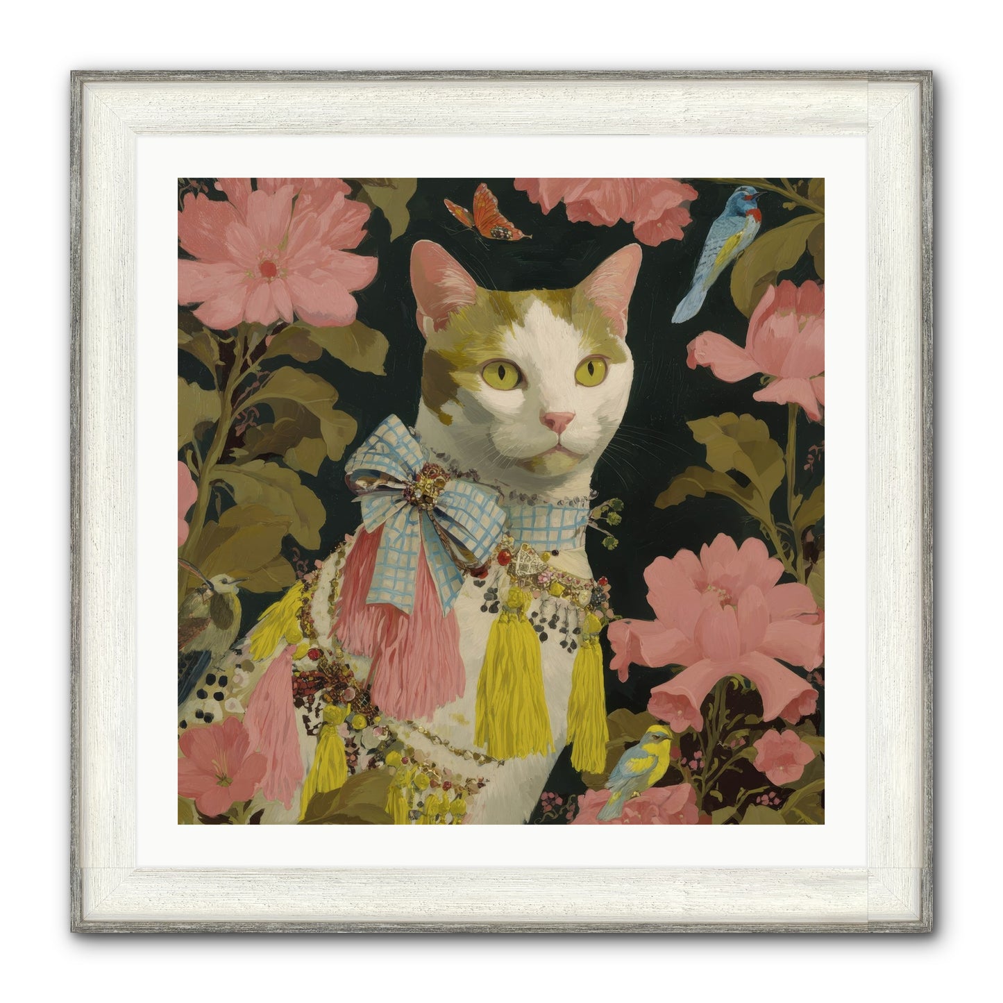 The Blackwood Belle Framed Print - Driftwood White 30x30