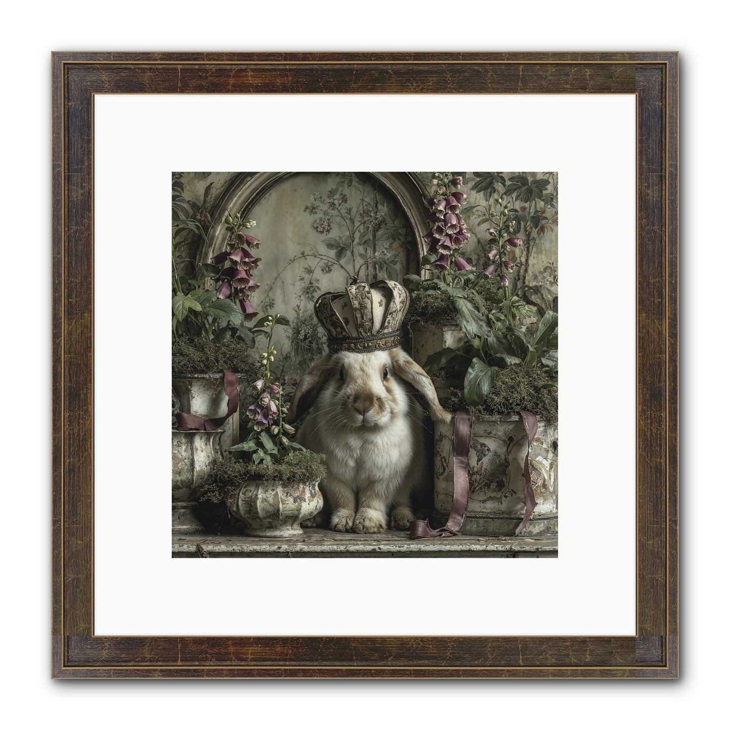 The Blooming Hour Framed Print - Slimwoods Black/Gold 10x10