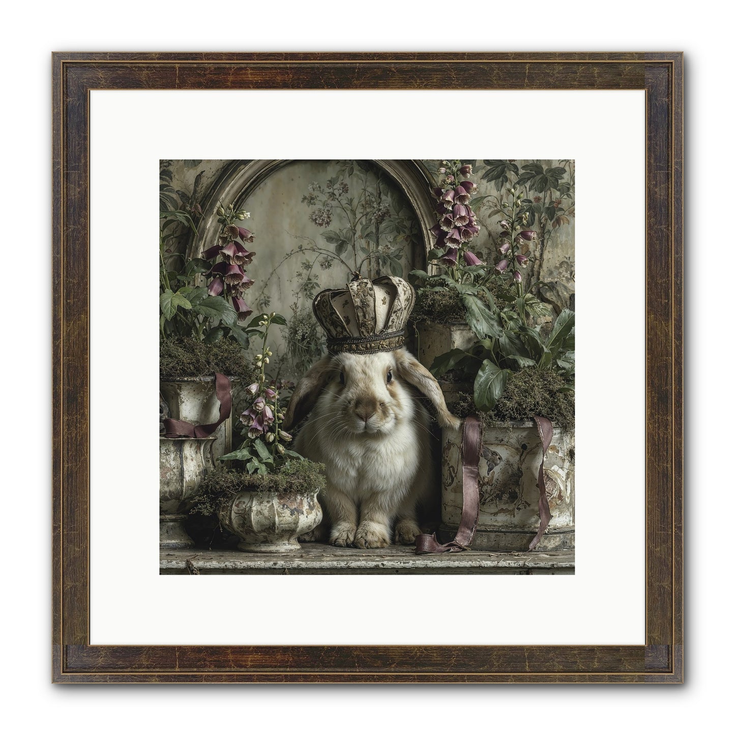 The Blooming Hour Framed Print - Slimwoods Black/Gold 12x12