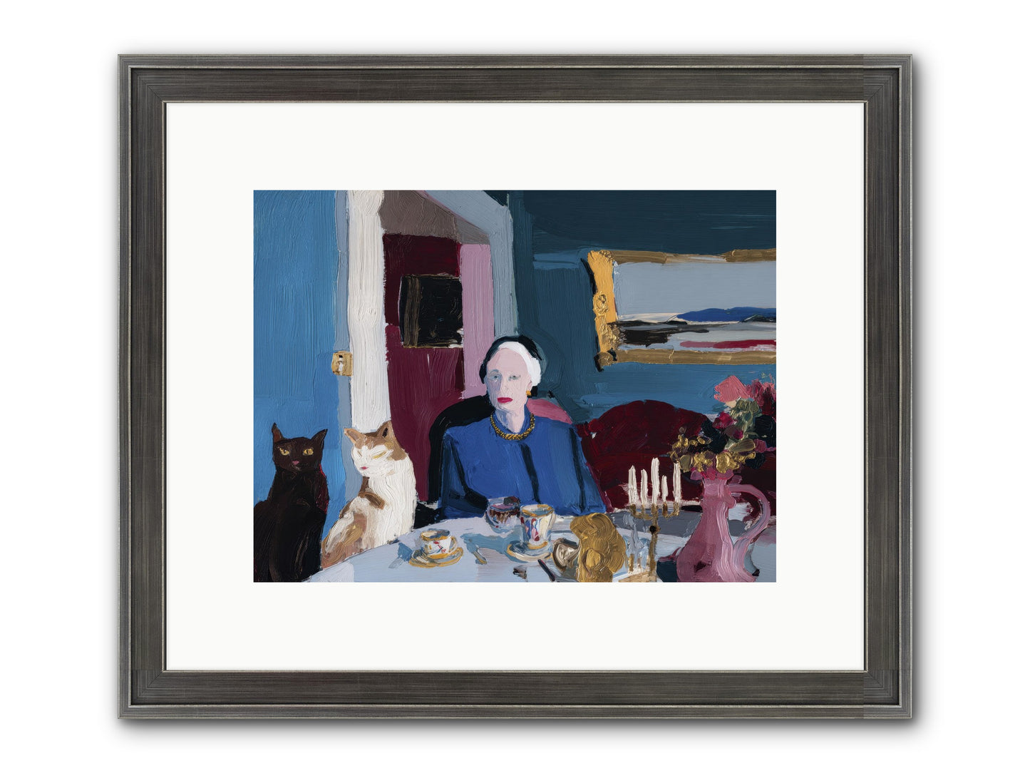 The Blue Hour Framed Print - Slimwoods Black/Silver 12x9