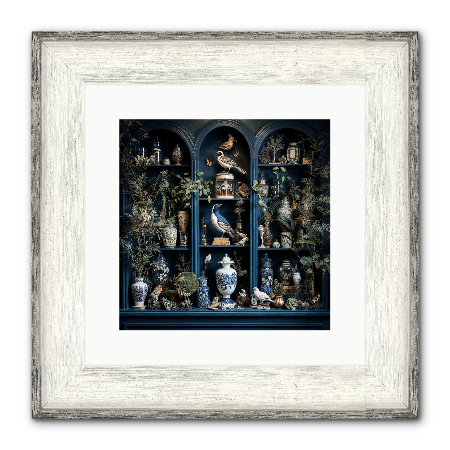 The Bluffs Framed Print - Driftwood White 12x12