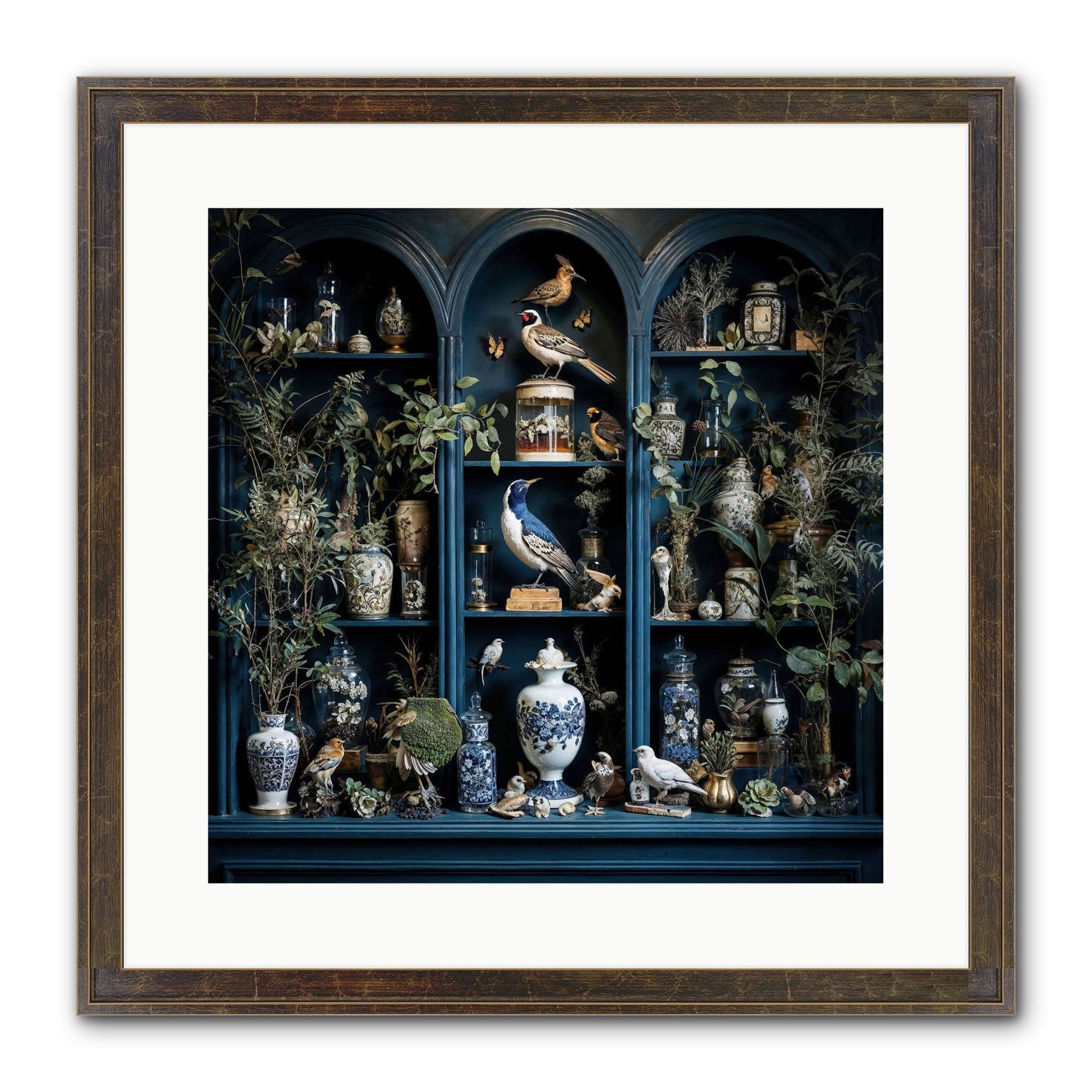 The Bluffs Framed Print - Slimwoods Black/Gold 16x16