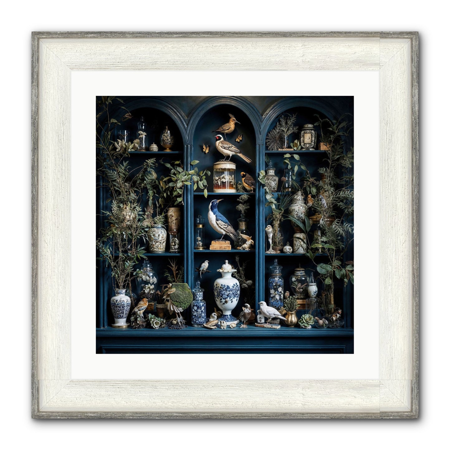The Bluffs Framed Print - Driftwood White 20x20
