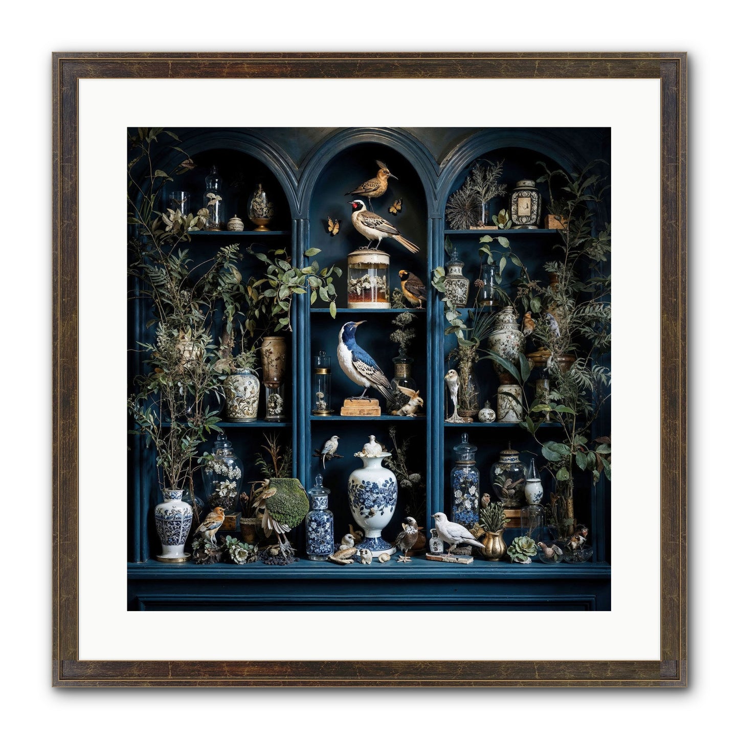 The Bluffs Framed Print - Slimwoods Black/Gold 20x20