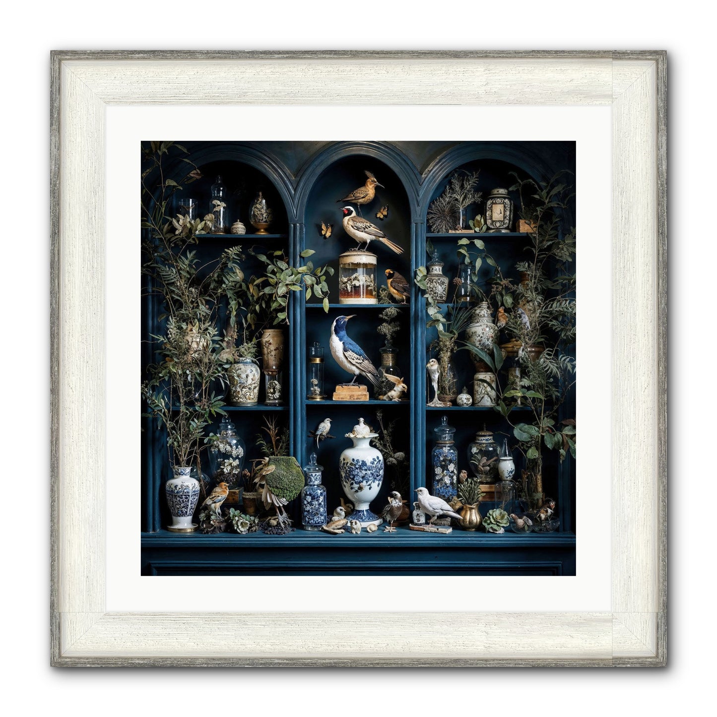 The Bluffs Framed Print - Driftwood White 24x24